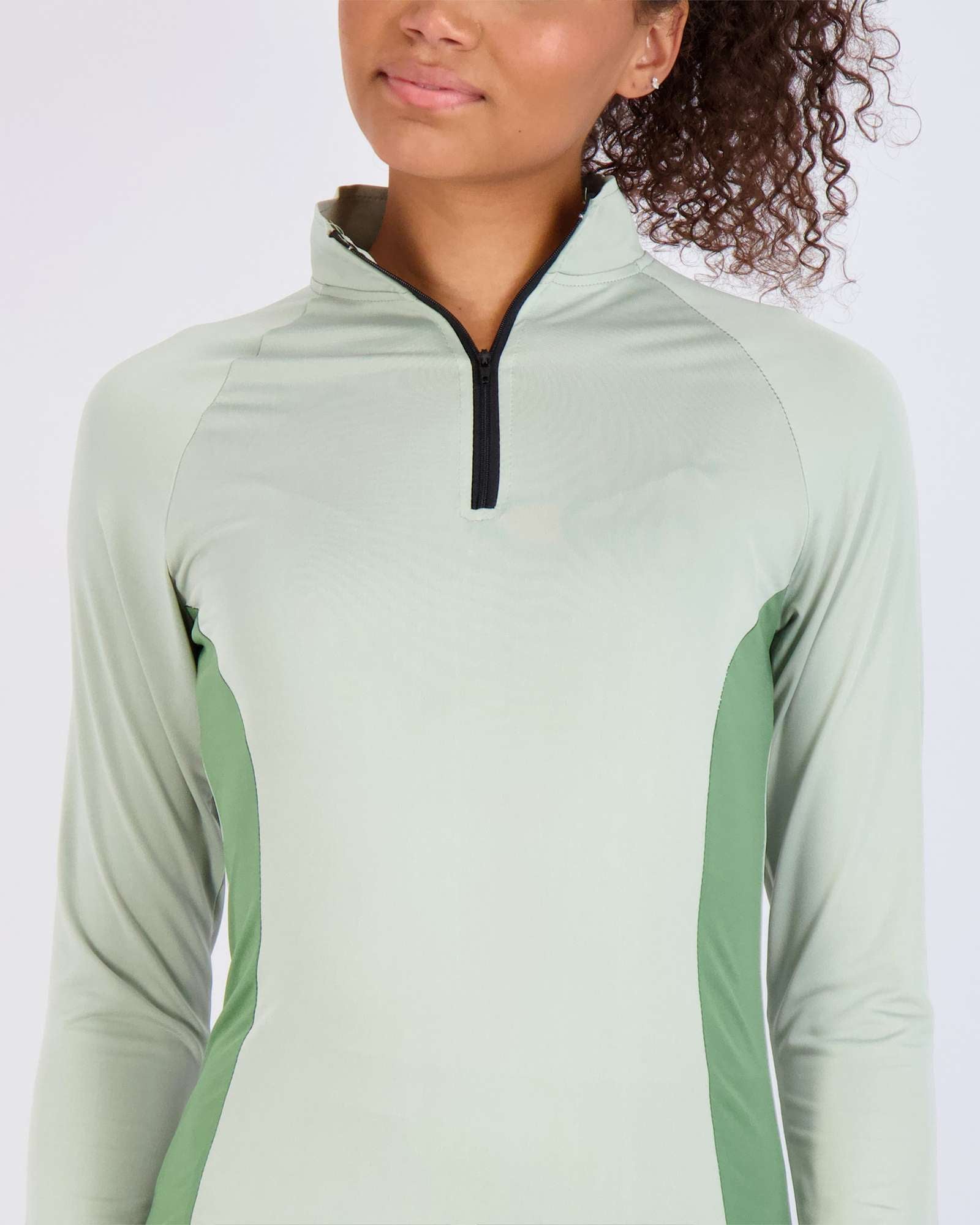 3 Pack: Womens Dry-Fit Active Long Sleeve Quarter Zip