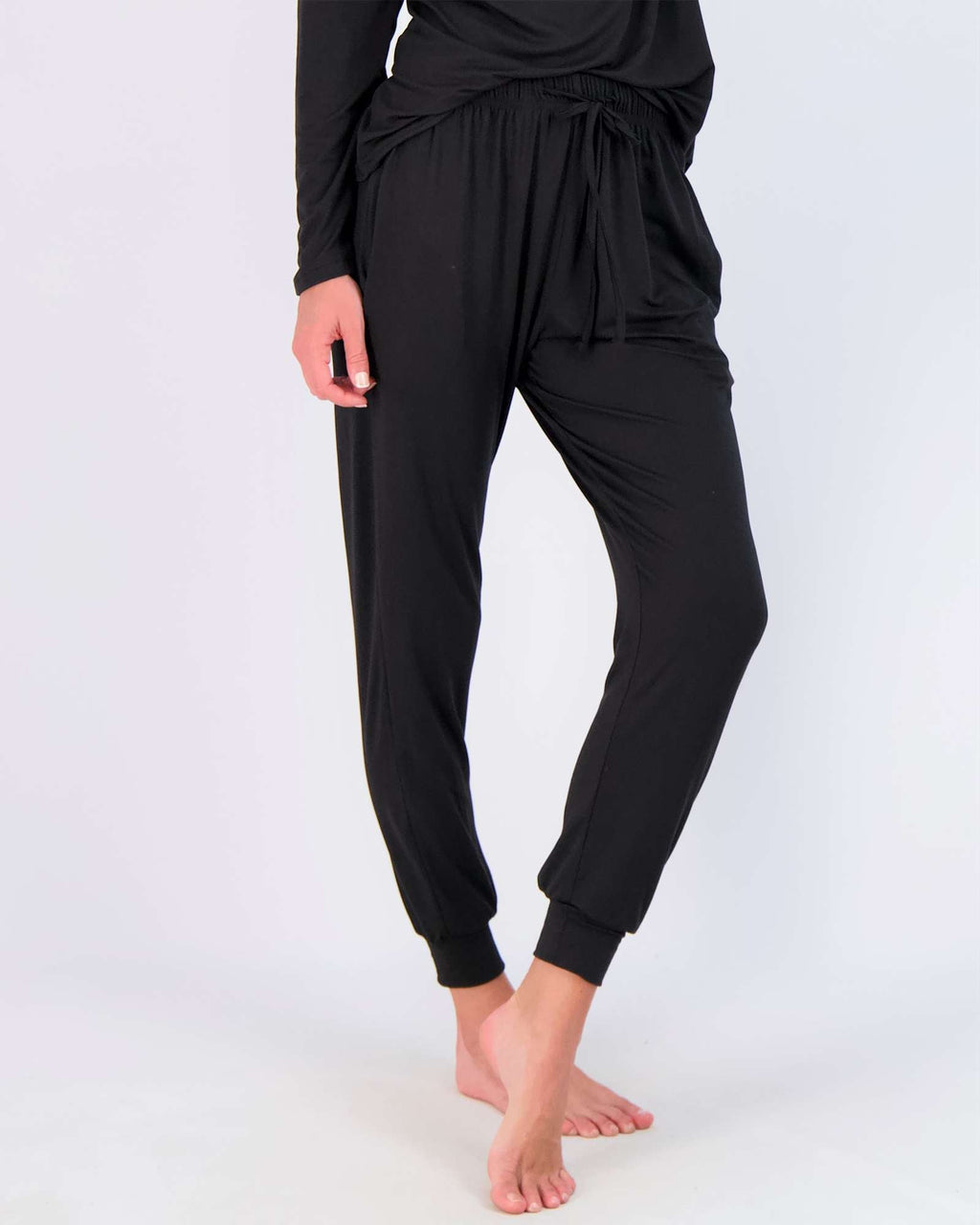 4 Piece: Womens Long Sleeve Henley & Jogger Lounge Pajama Set