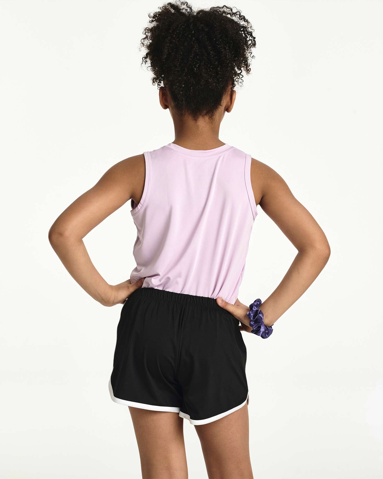 5 Pack: Girls' Dry-Fit Dolphin Shorts