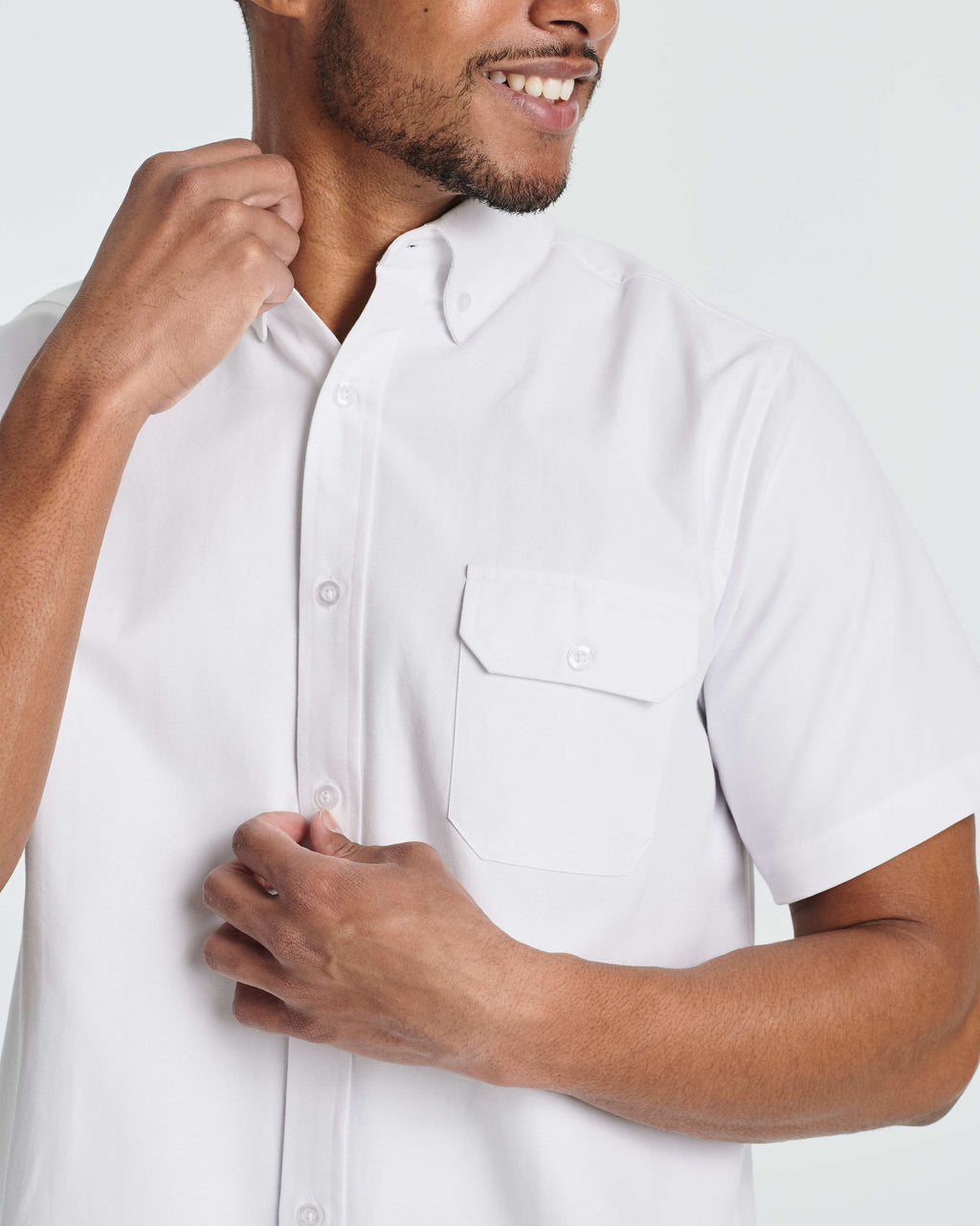 3 Pack: Men's Short-Sleeve Oxford Shirt (Available in Big & Tall)