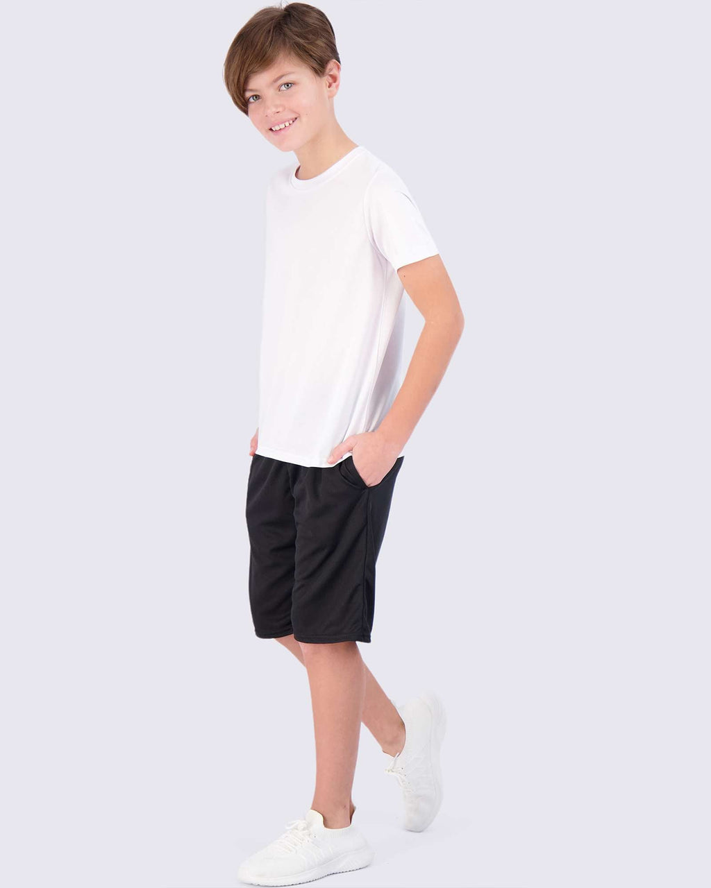 5 Pack: Boys Mesh Active Short-Sleeve T-Shirt