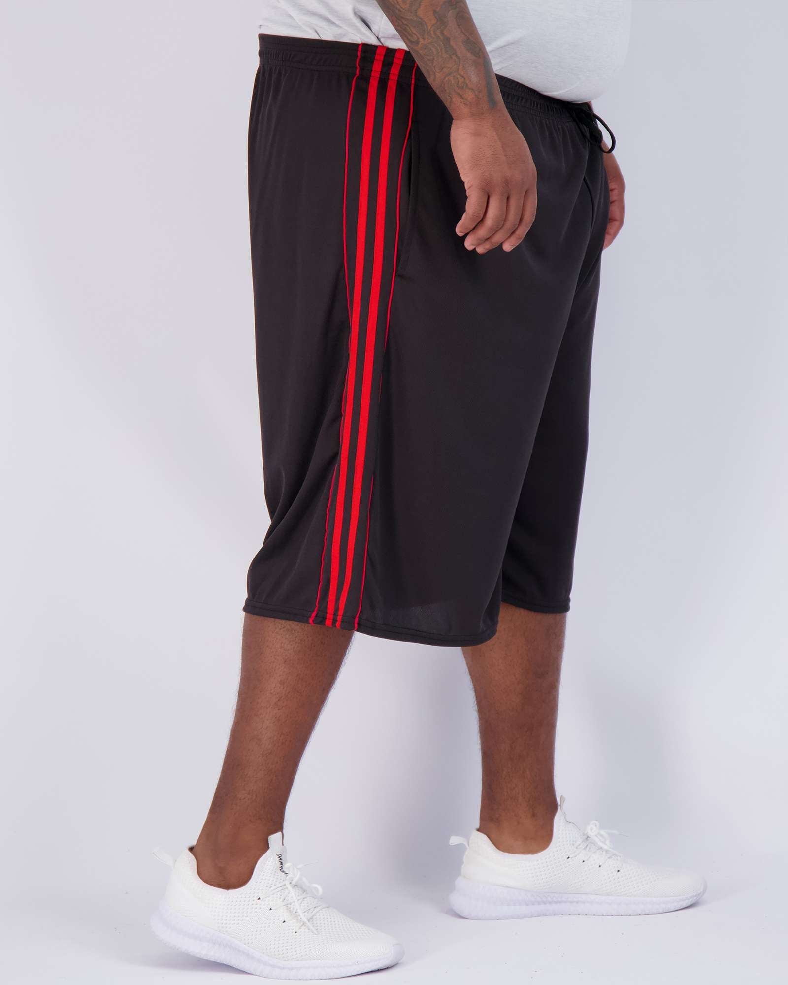 5 Pack: Mens Mesh Active Basketball Shorts (3X-5X)