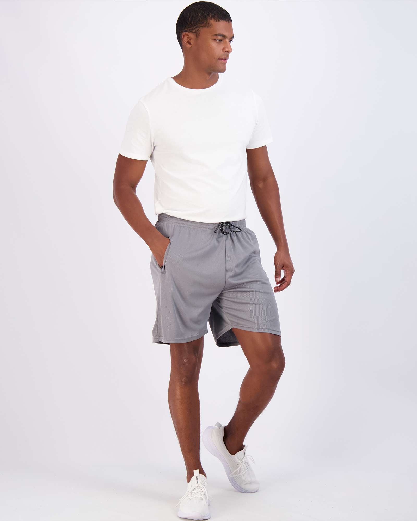 4 Pack: 7" Athletic Running Quick Dry Mesh Shorts with Zipper Pockets (Available In Big & Tall)