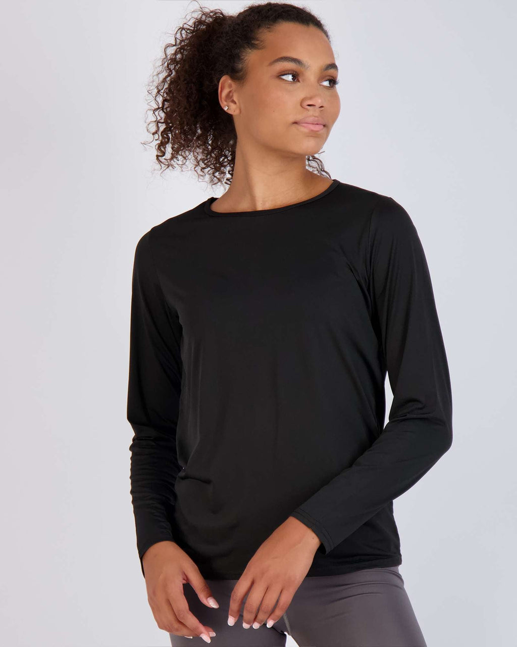 4 Pack: Womens Dry-Fit Active Long-Sleeve T-Shirt