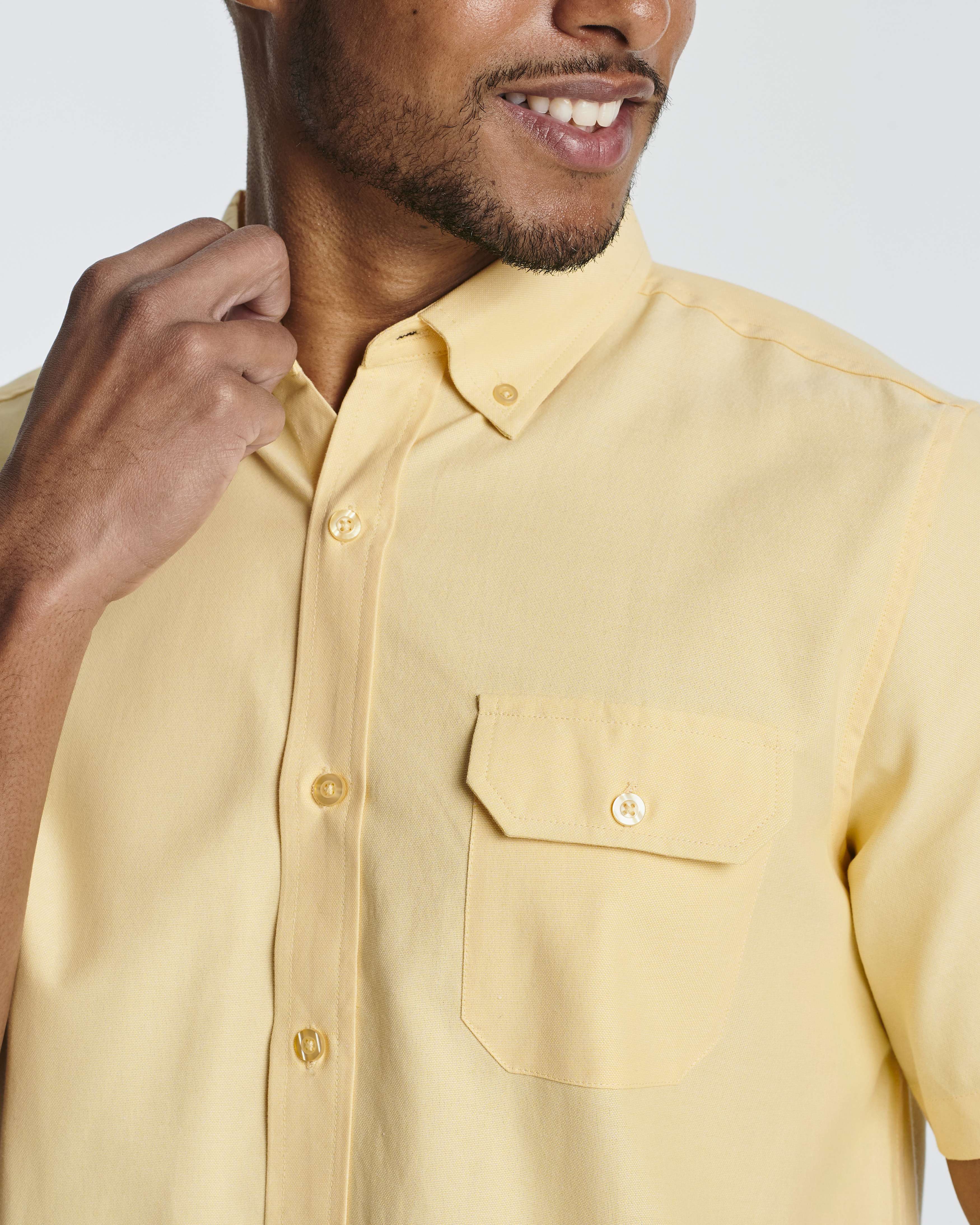 3 Pack: Men's Short-Sleeve Oxford Shirt (Available in Big & Tall)