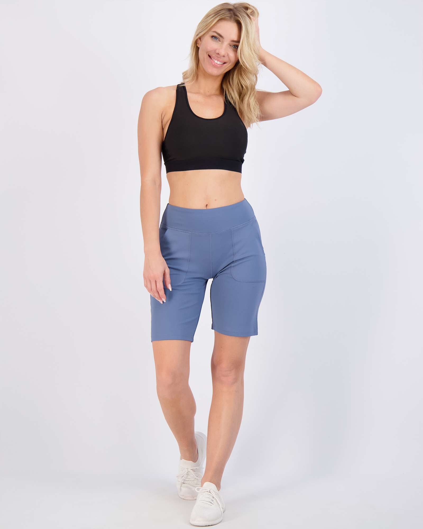 4 Pack: Women's 9" Bermuda Shorts with Pockets