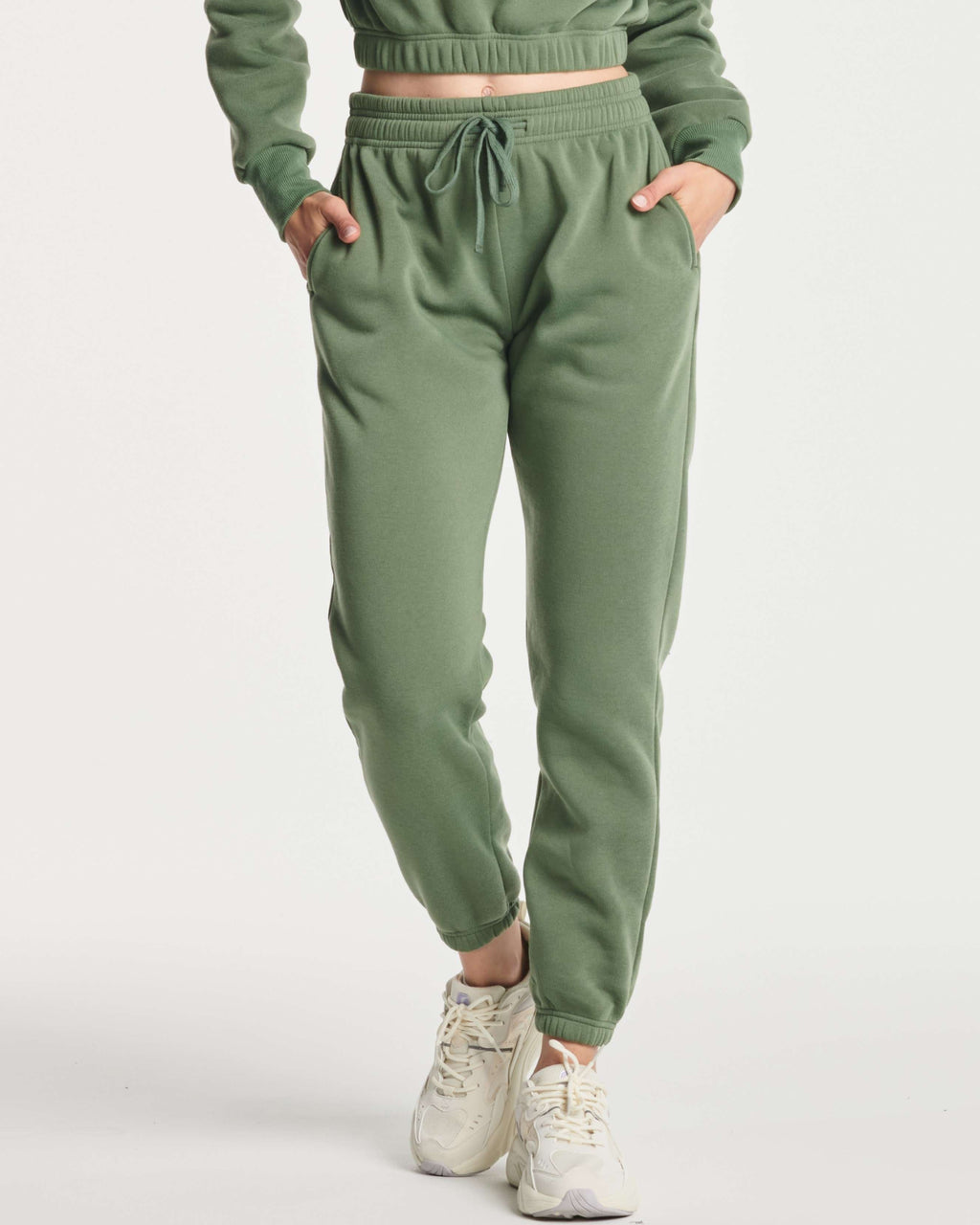 3 Pack: Women's Fleece Jogger Sweatpants with Elastic Cuff (Available in Plus Size)