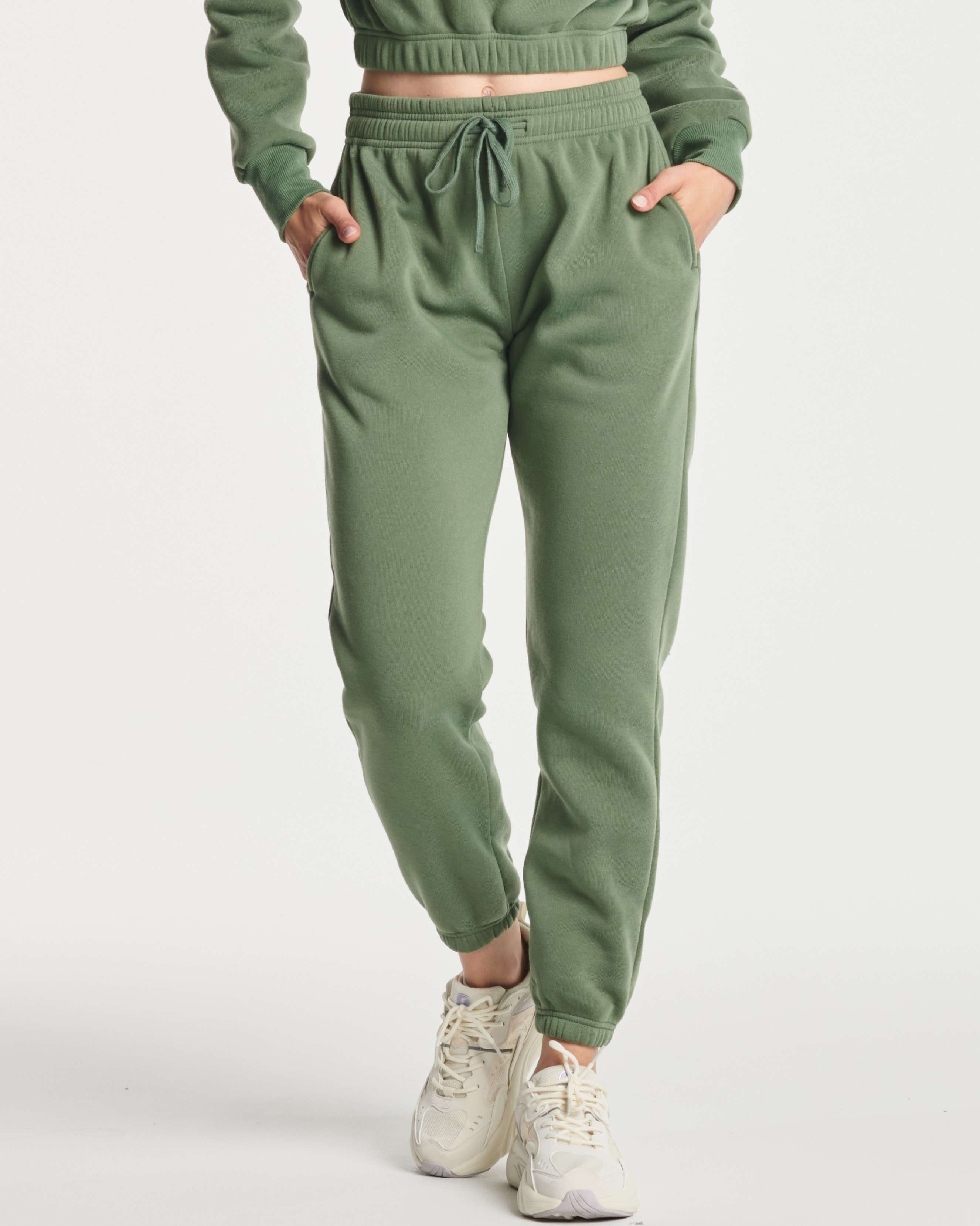 3 Pack: Women's Fleece Jogger Sweatpants with Elastic Cuff (Available in Plus Size)