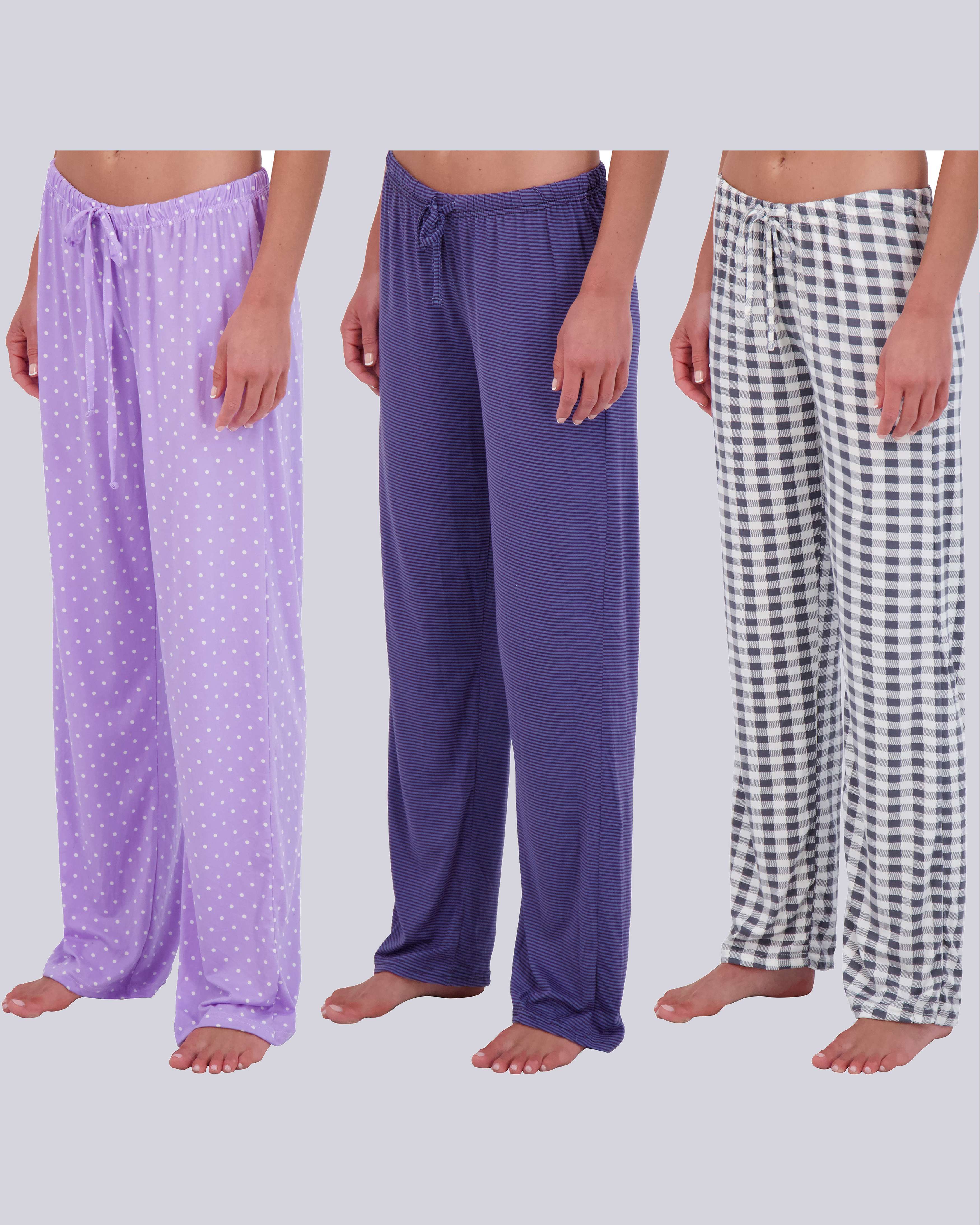 3 Pack: Women's Ultra-Soft Pajama Pants
