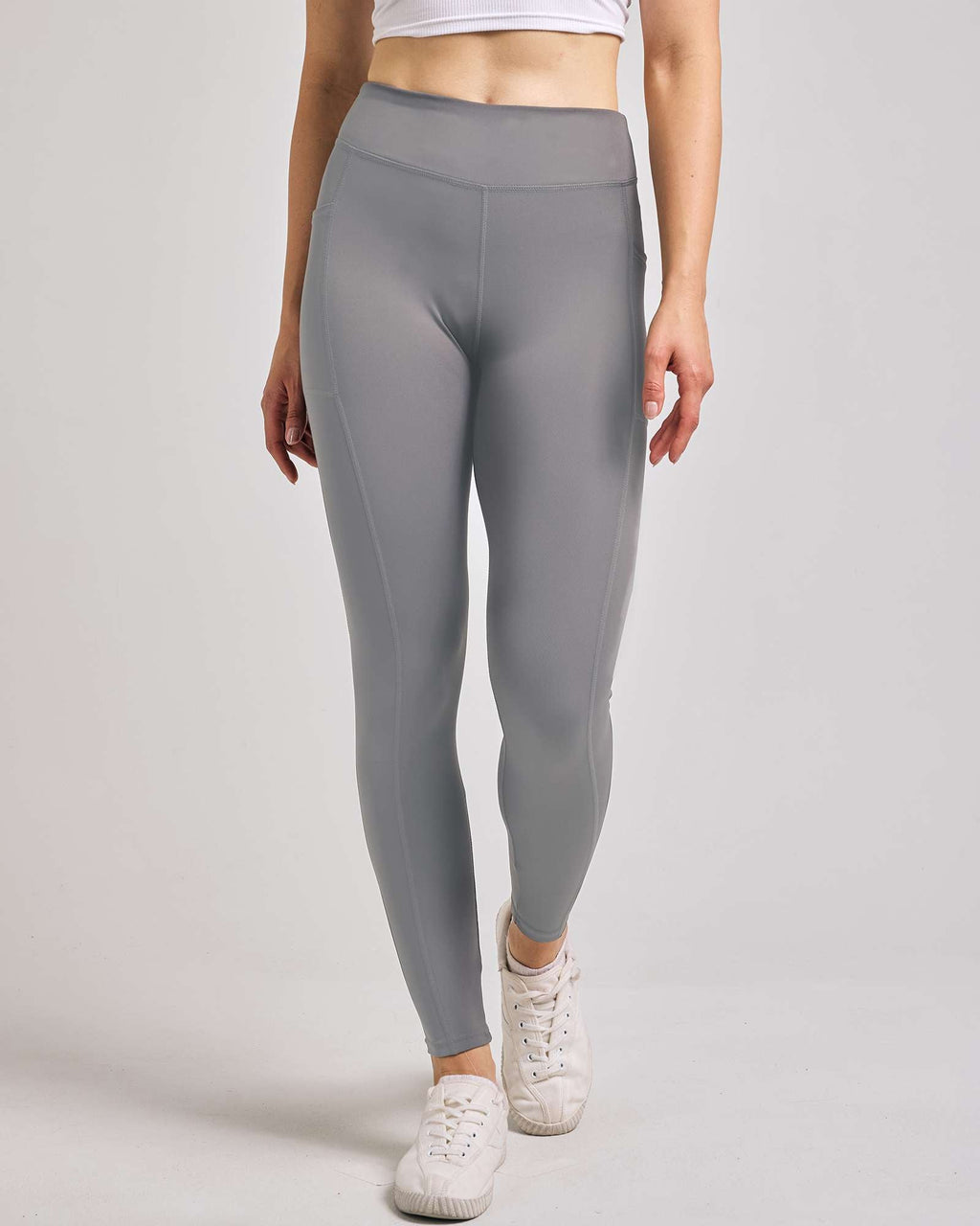 4 Pack: Women's Full Length Fitted Athletic Yoga Performance Leggings with Pockets