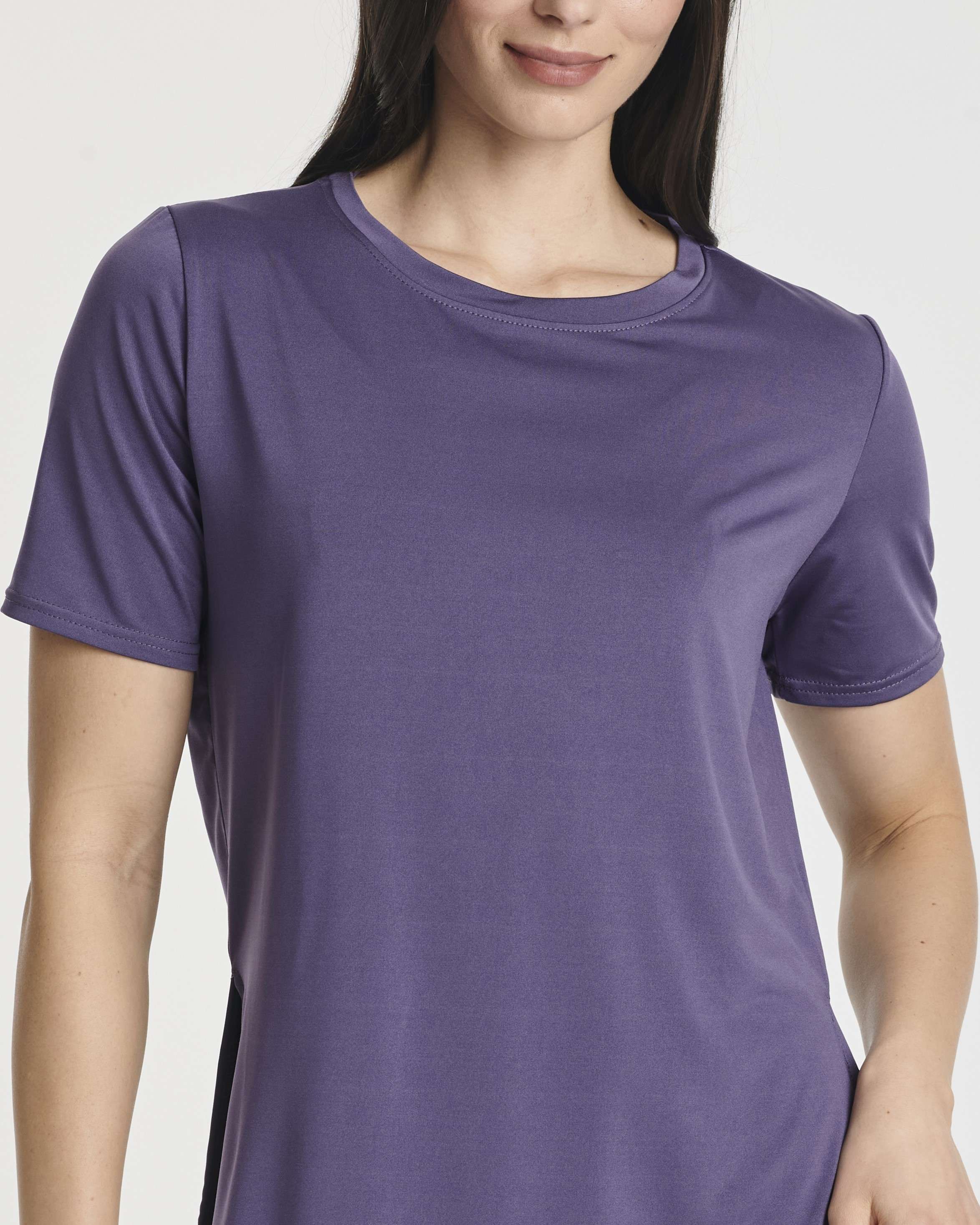 5 Pack: Women's Short Sleeve Crew Relaxed Yoga Top (Available in Plus Size)