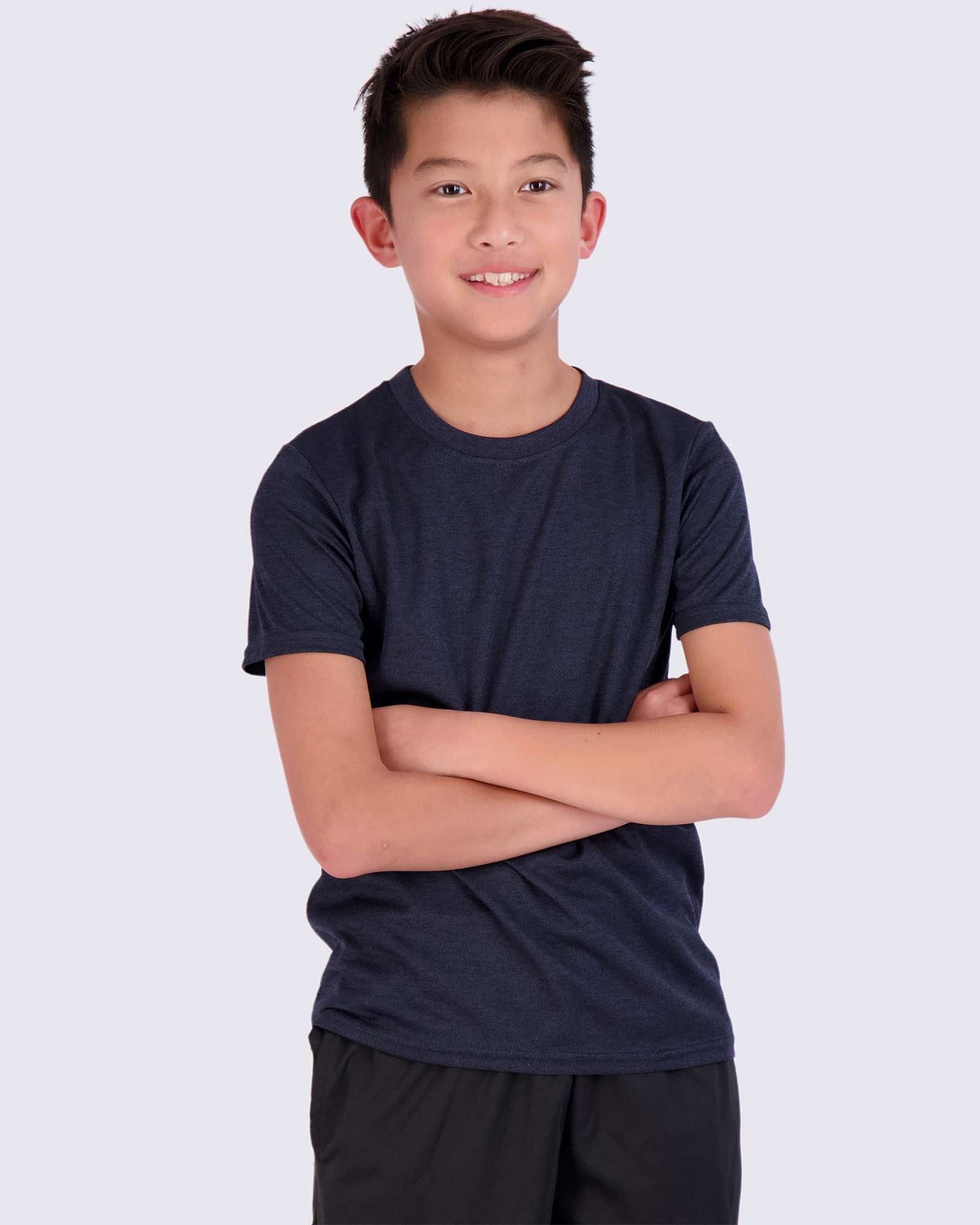 5 Pack: Boys Mesh Active Short-Sleeve T-Shirt