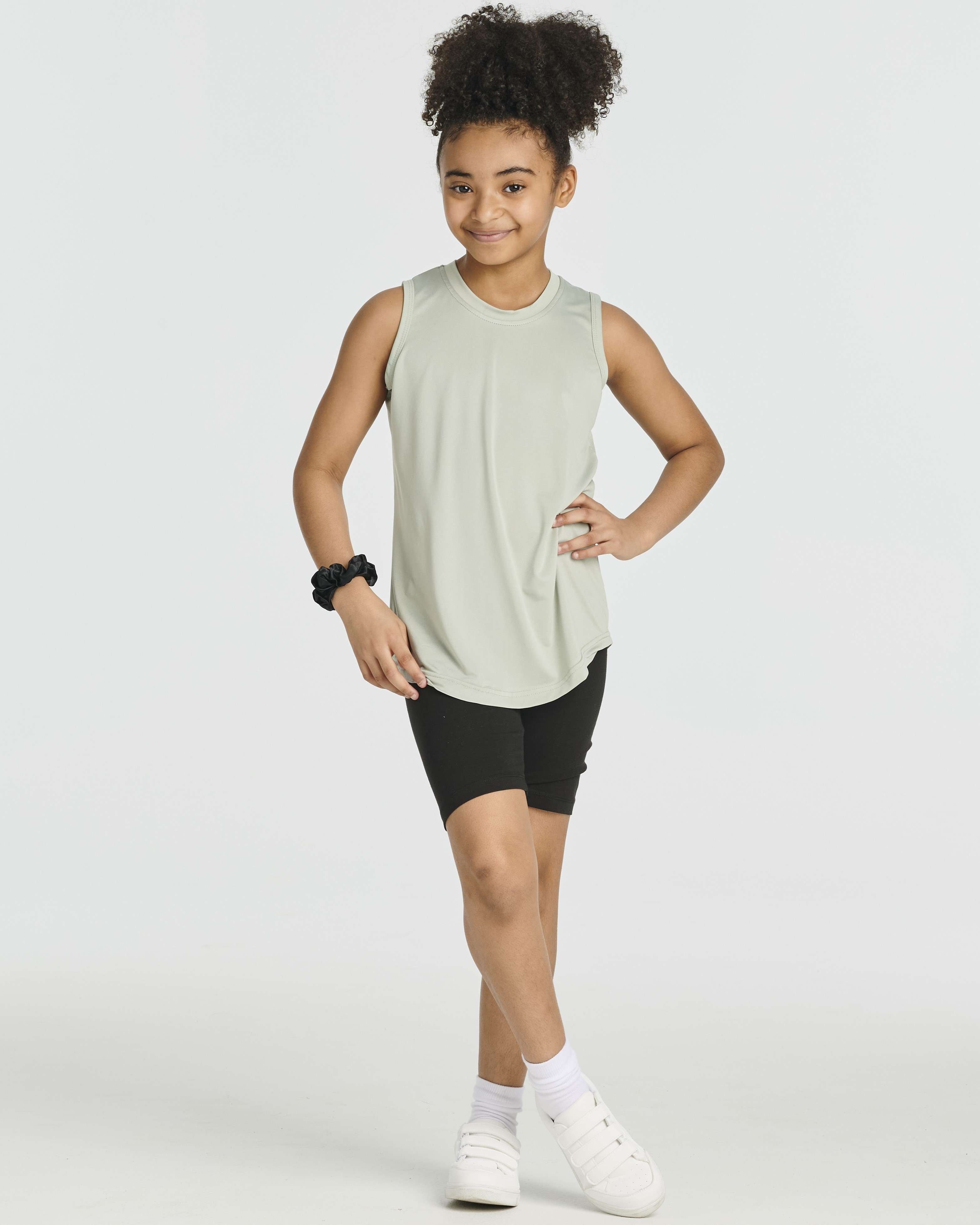 5 Pack: Girls' Cotton Spandex Biker Shorts