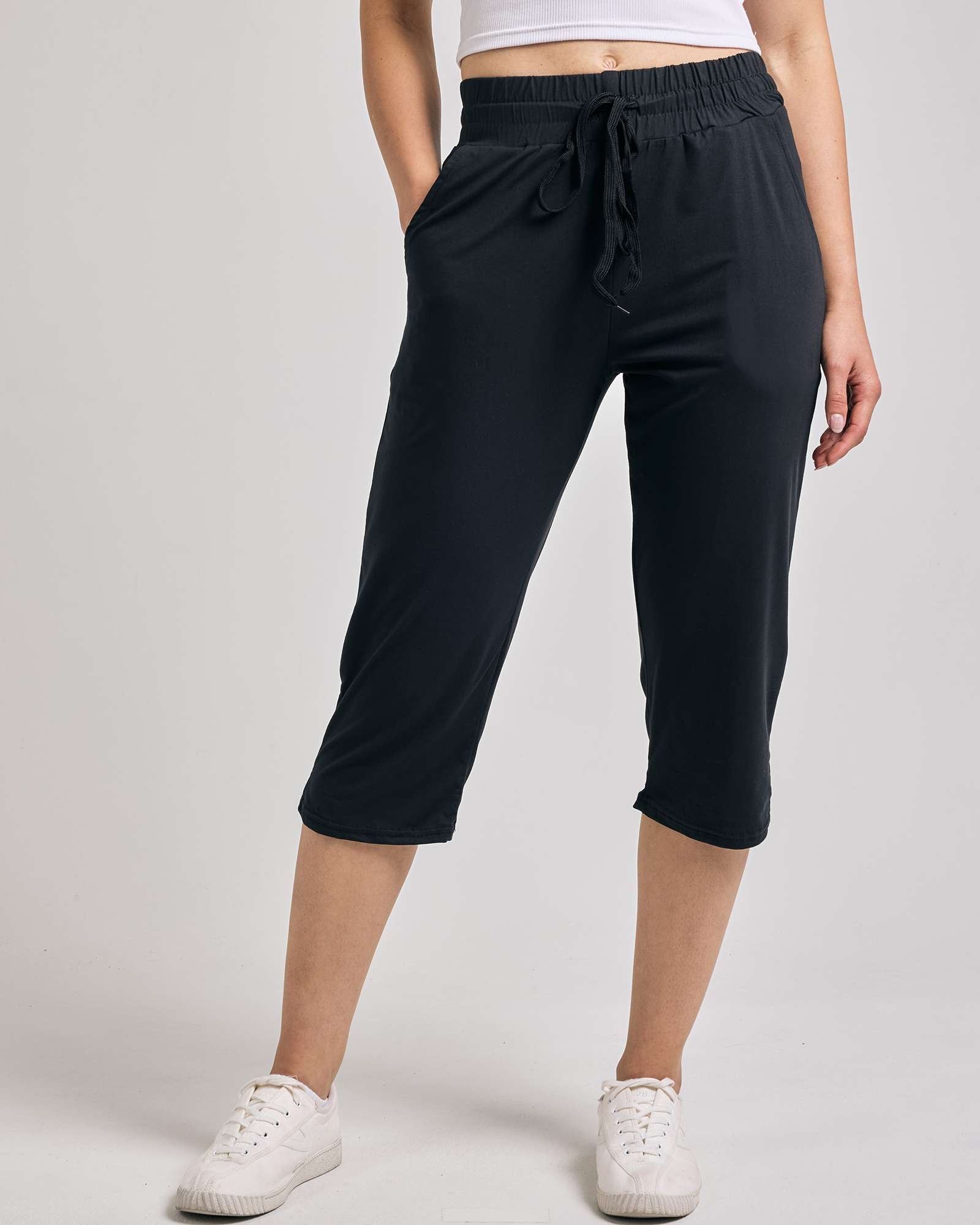 3 Pack: Women's Capri Open Bottom Sweatpants