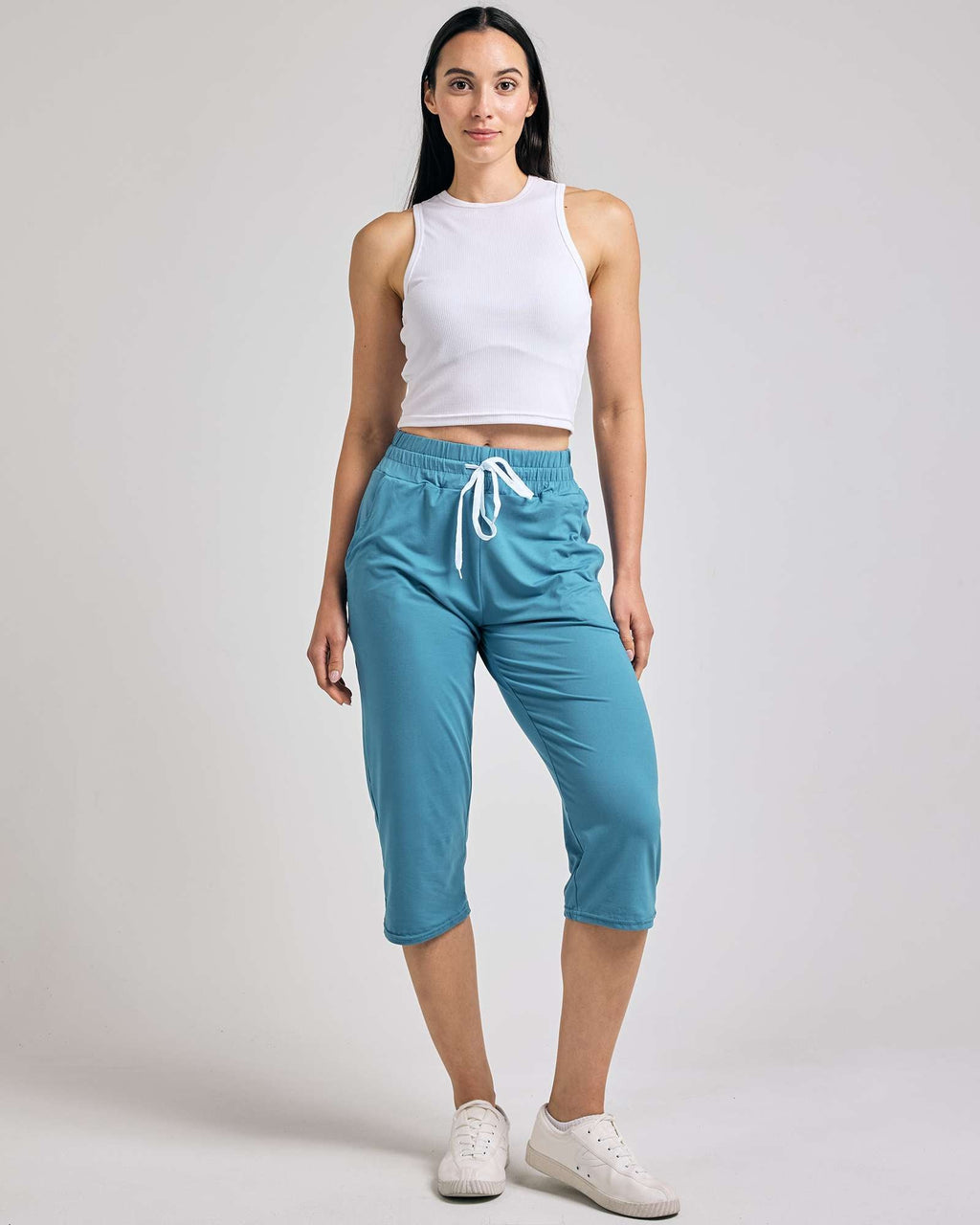 3 Pack: Women's Capri Open Bottom Sweatpants