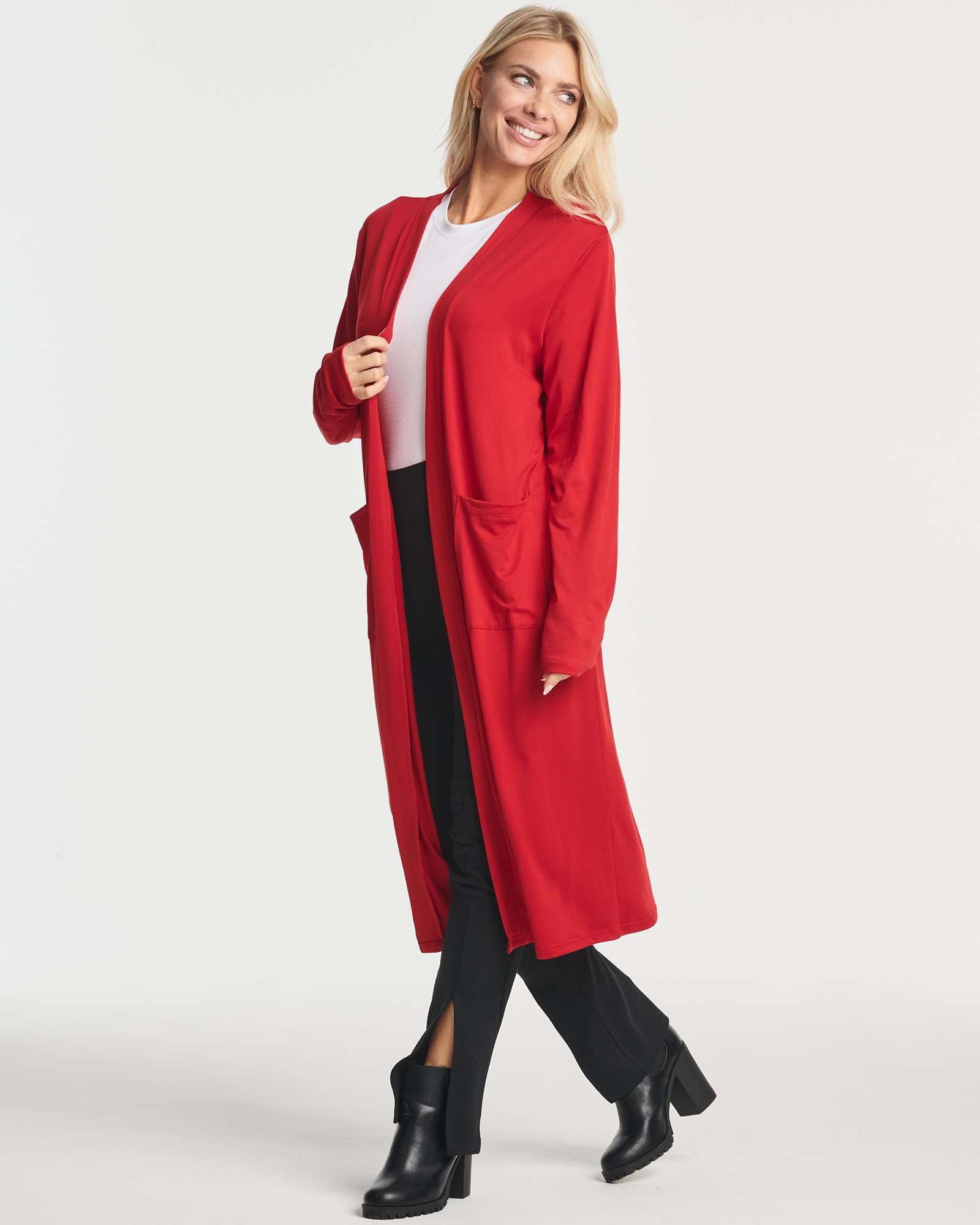 3 Pack: Women's Long Sleeve Open-Front Cardigan