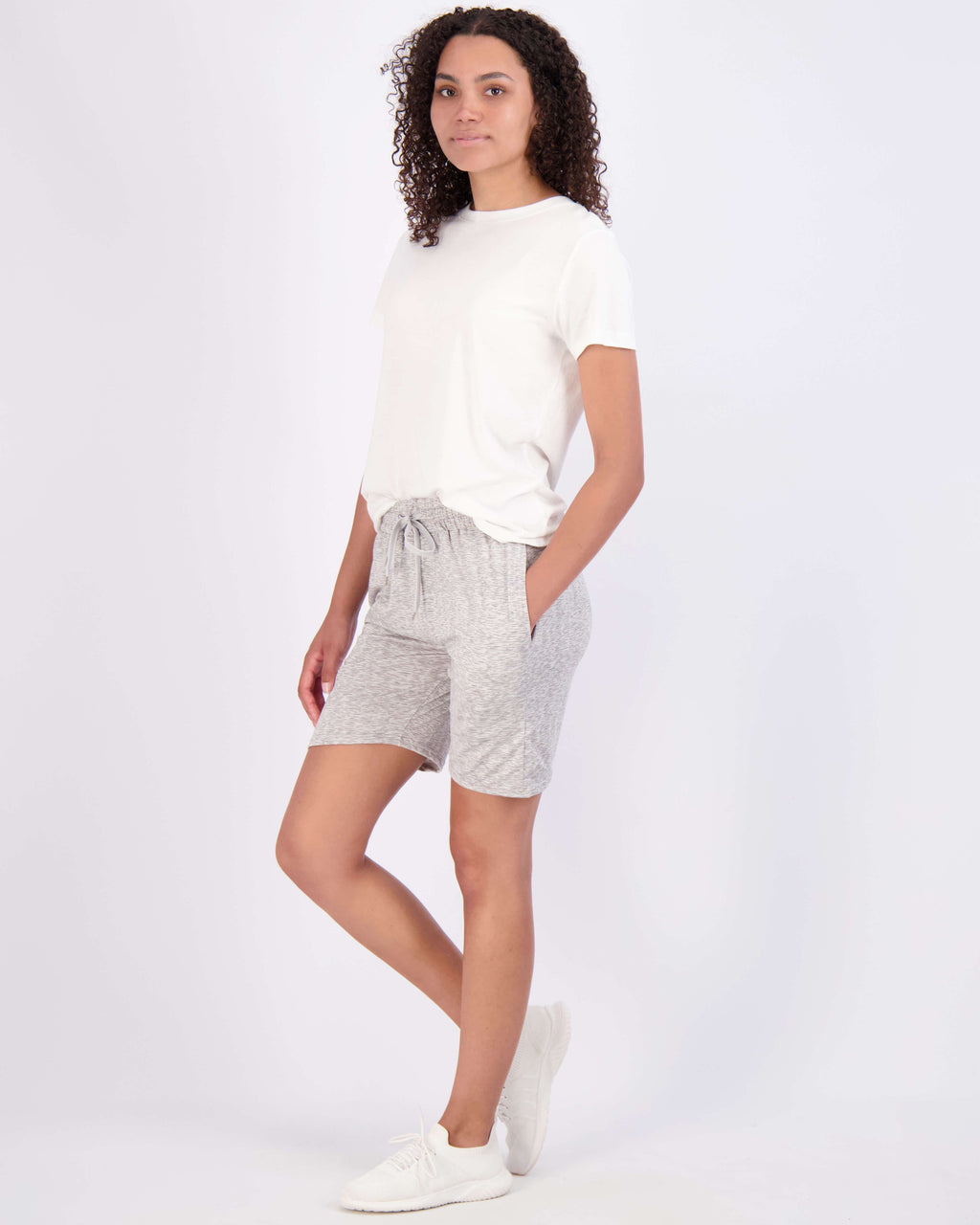 4 Pack: Women's 7" Bermuda Long High Waisted Shorts (Available in Plus Size)