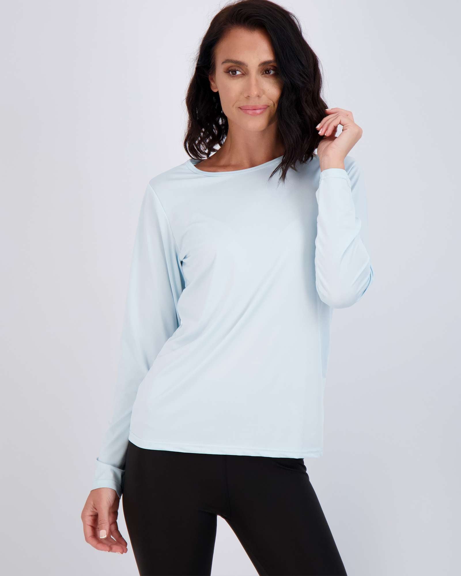 4 Pack: Womens Dry-Fit Active Long-Sleeve T-Shirt