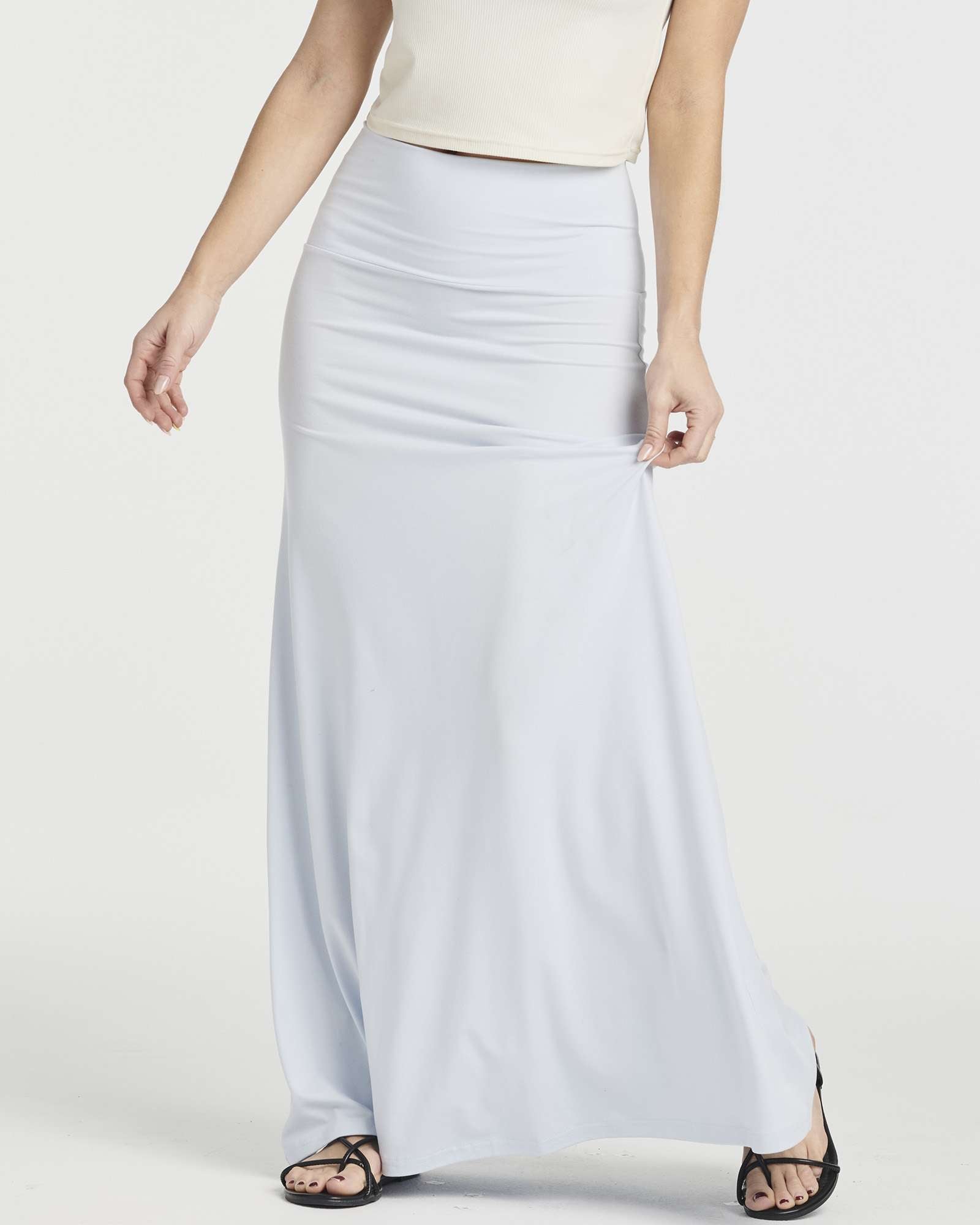 3 Pack: Women's Ultra-Soft Flowy Maxi Skirt