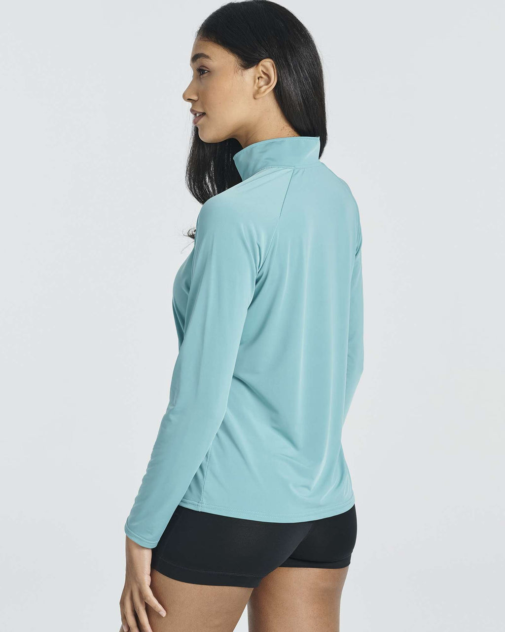 3 Pack: Women's 1/4 Zip Rash Guard Long Sleeve Swim Shirt