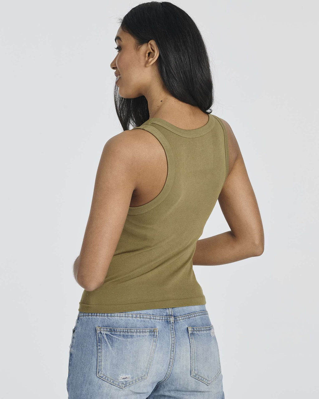 5 Pack: Women's Seamless Ribbed Cropped Tank Top