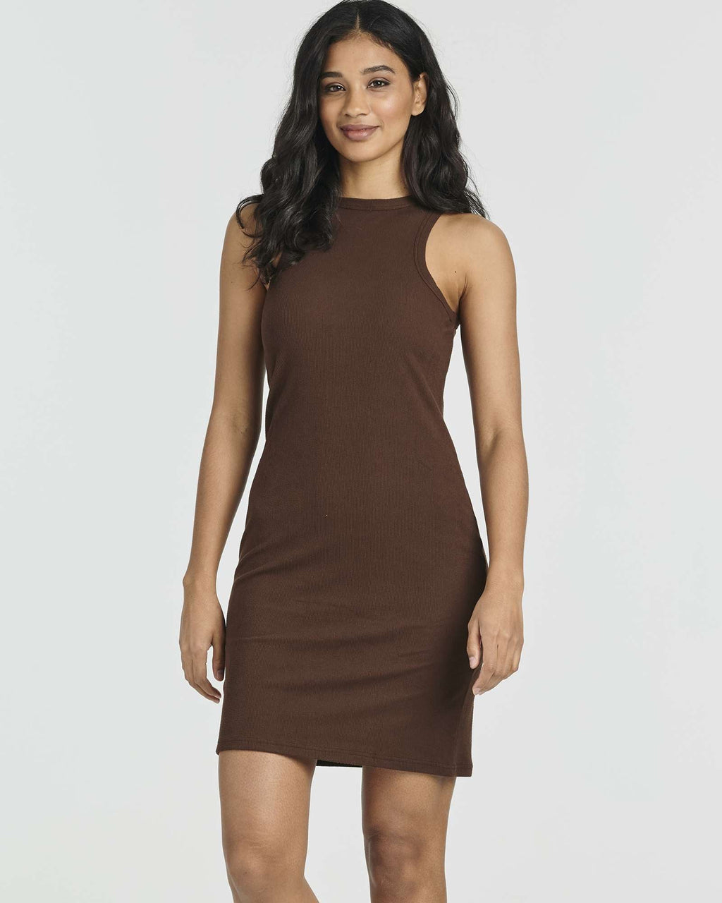 3 Pack: Women's Mini Ribbed Jersey Tank Dress