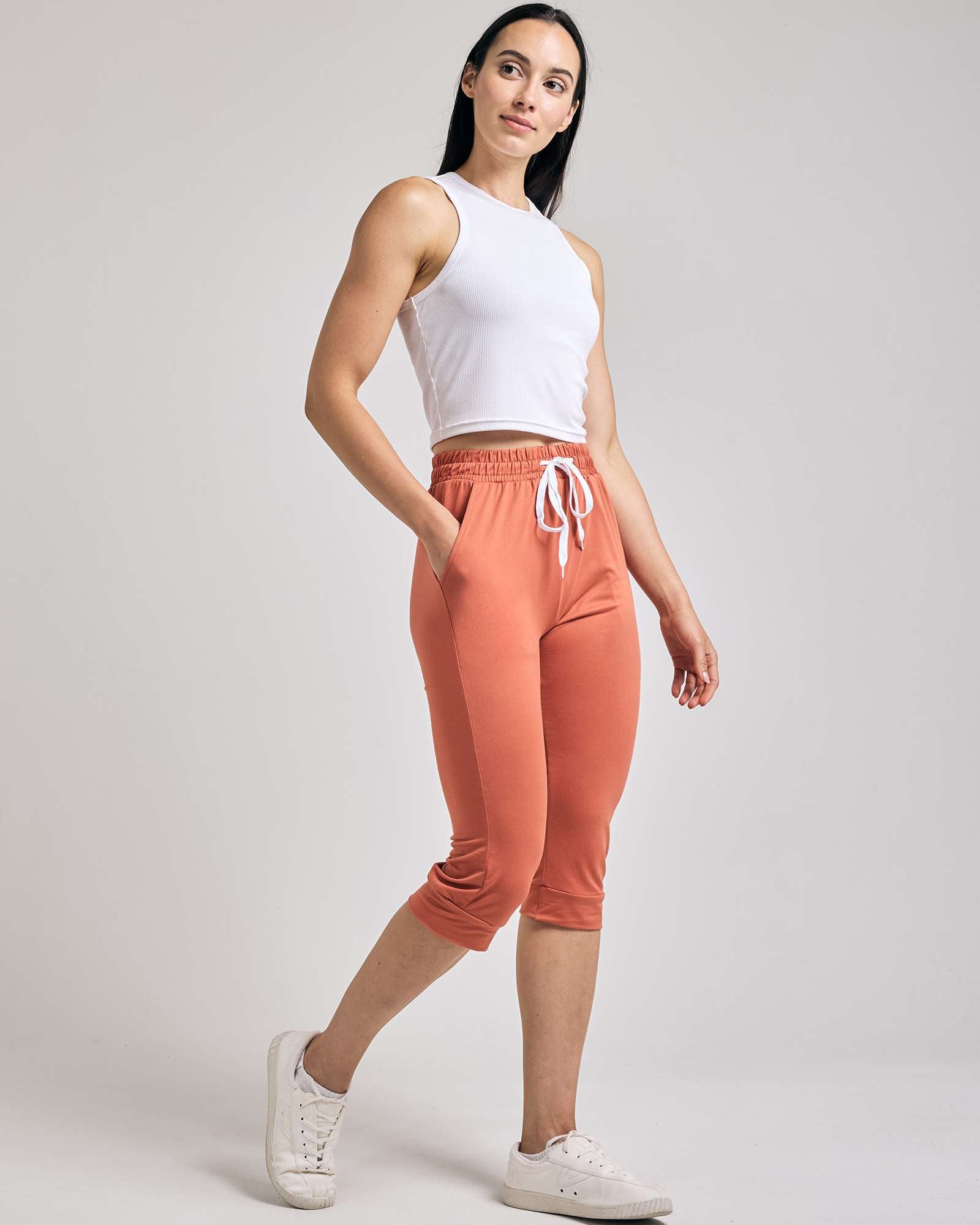 3 Pack: Women's Capri Joggers (Available in Plus Size)