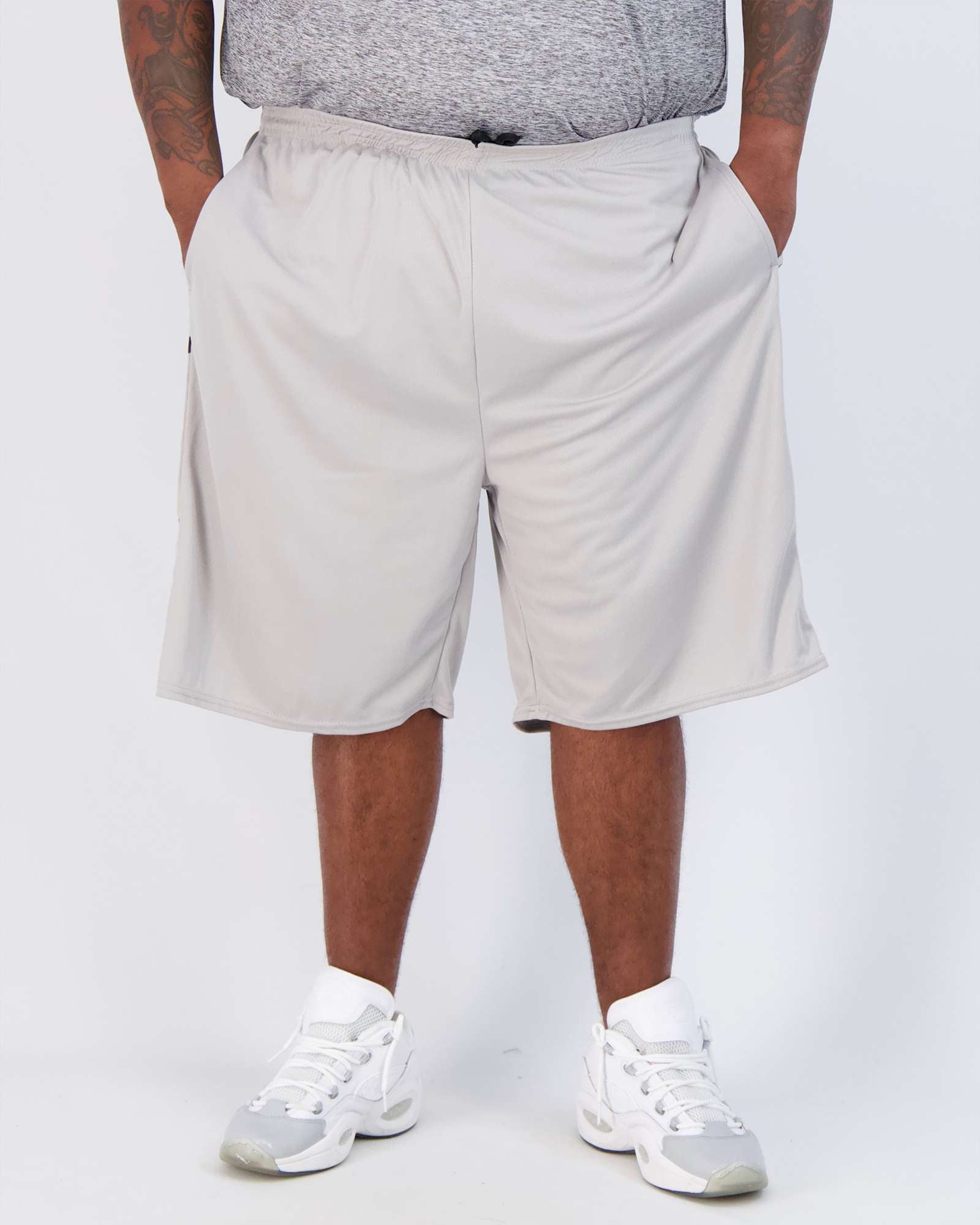 5 Pack: Mens Mesh Active Basketball Shorts (3X-5X)