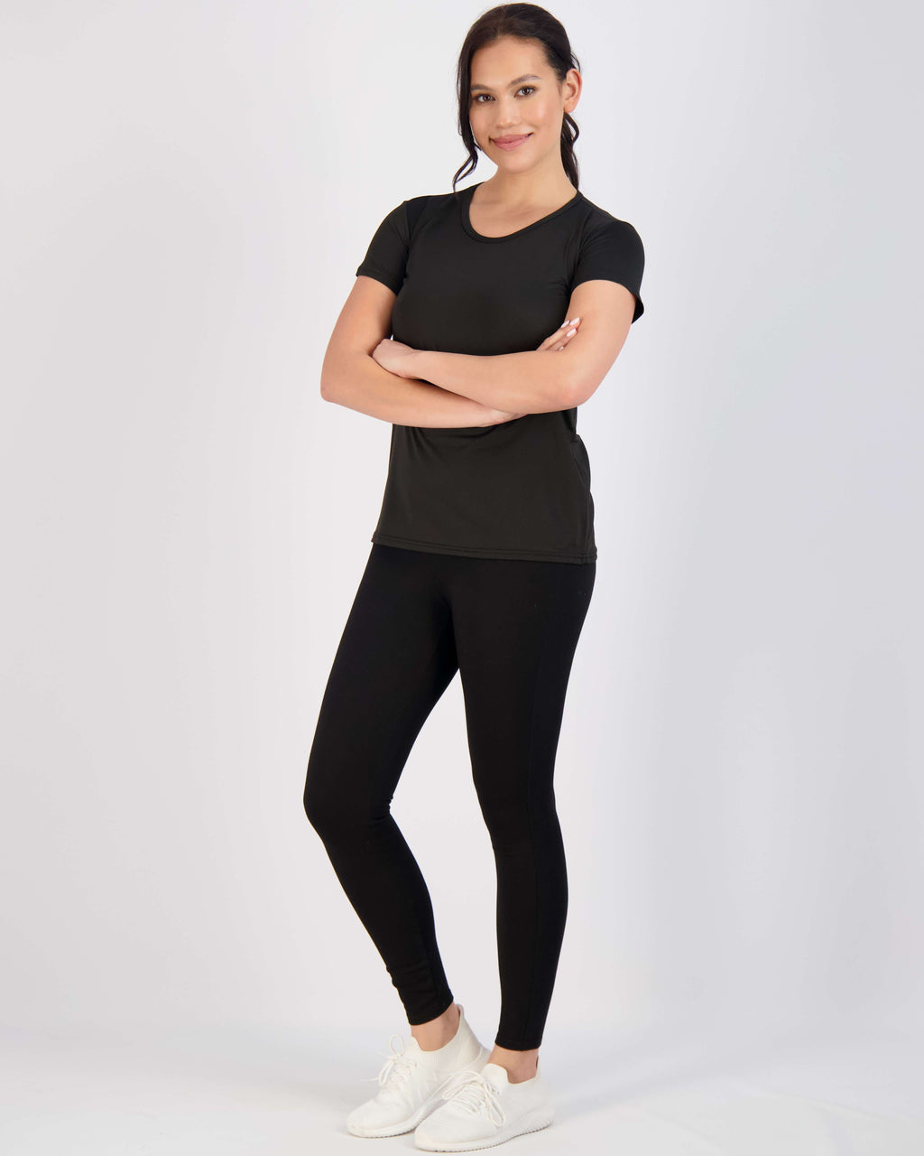 5 Pack: Womens Dry Fit Short-Sleeve Crew Neck Active T-Shirt