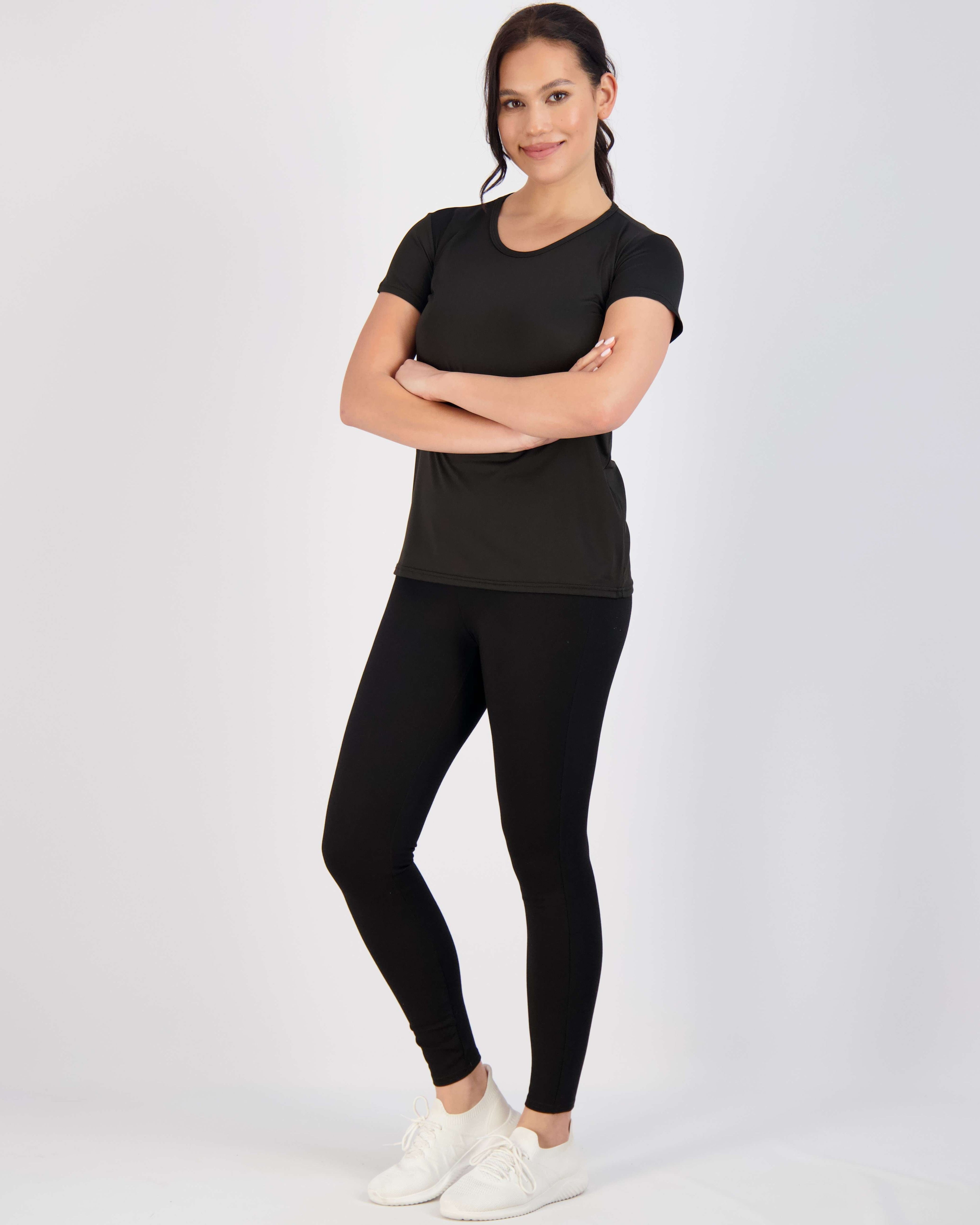 5 Pack: Womens Dry Fit Short-Sleeve Crew Neck Active T-Shirt