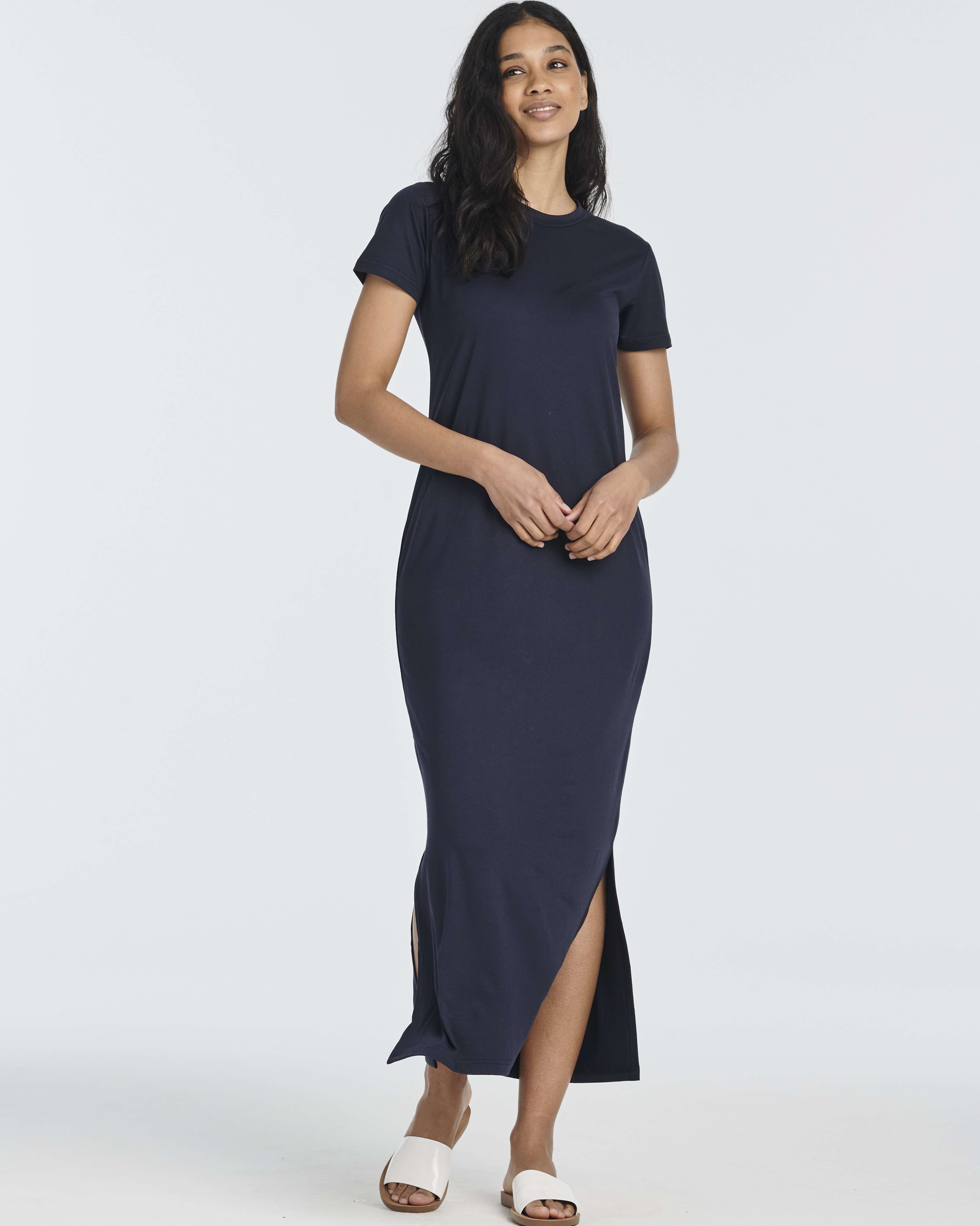 3 Pack: Women’s Casual Short Sleeve Maxi T-Shirt Dress (Available In Plus Size)