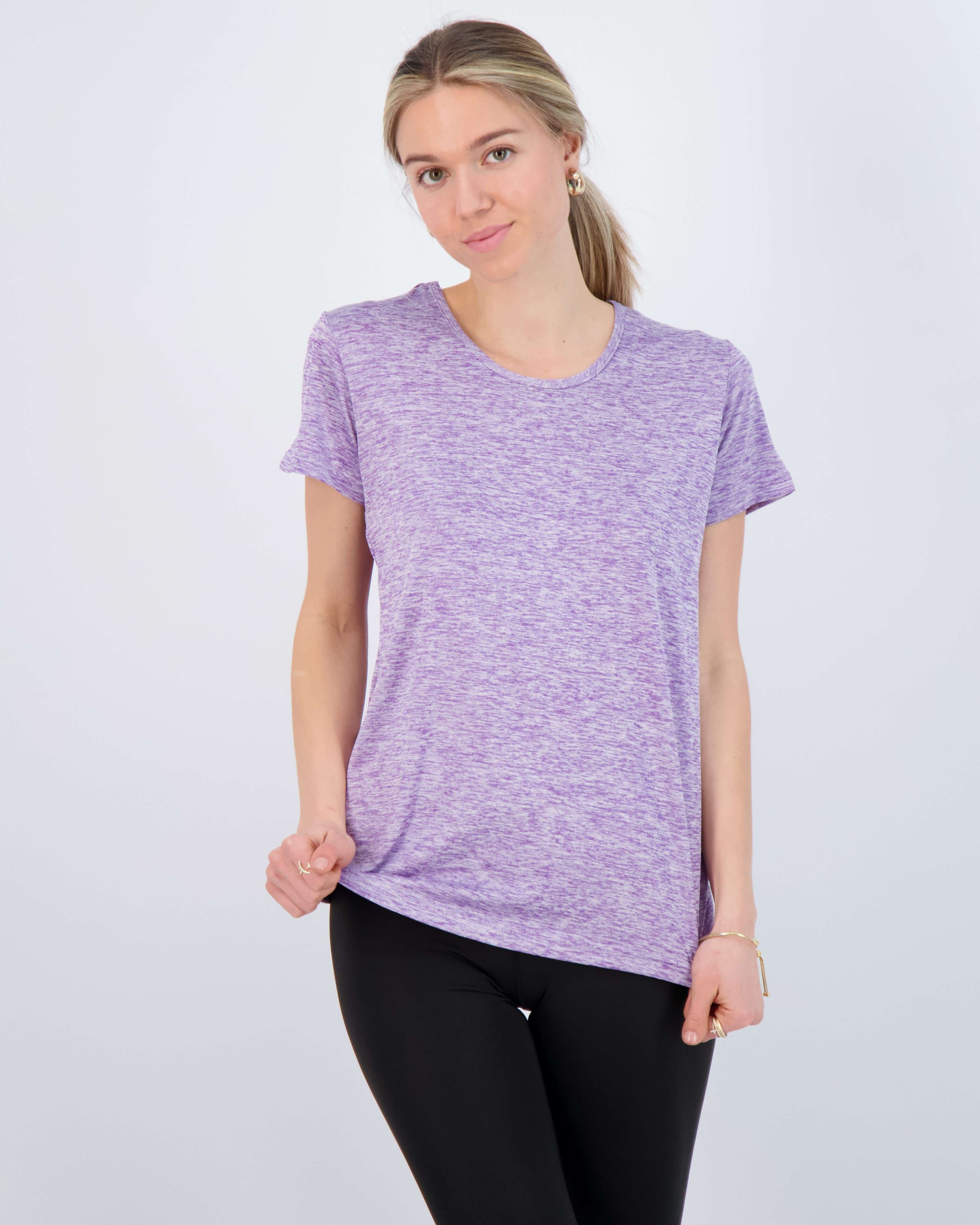 5 Pack: Womens Dry Fit Short-Sleeve Crew Neck Active T-Shirt