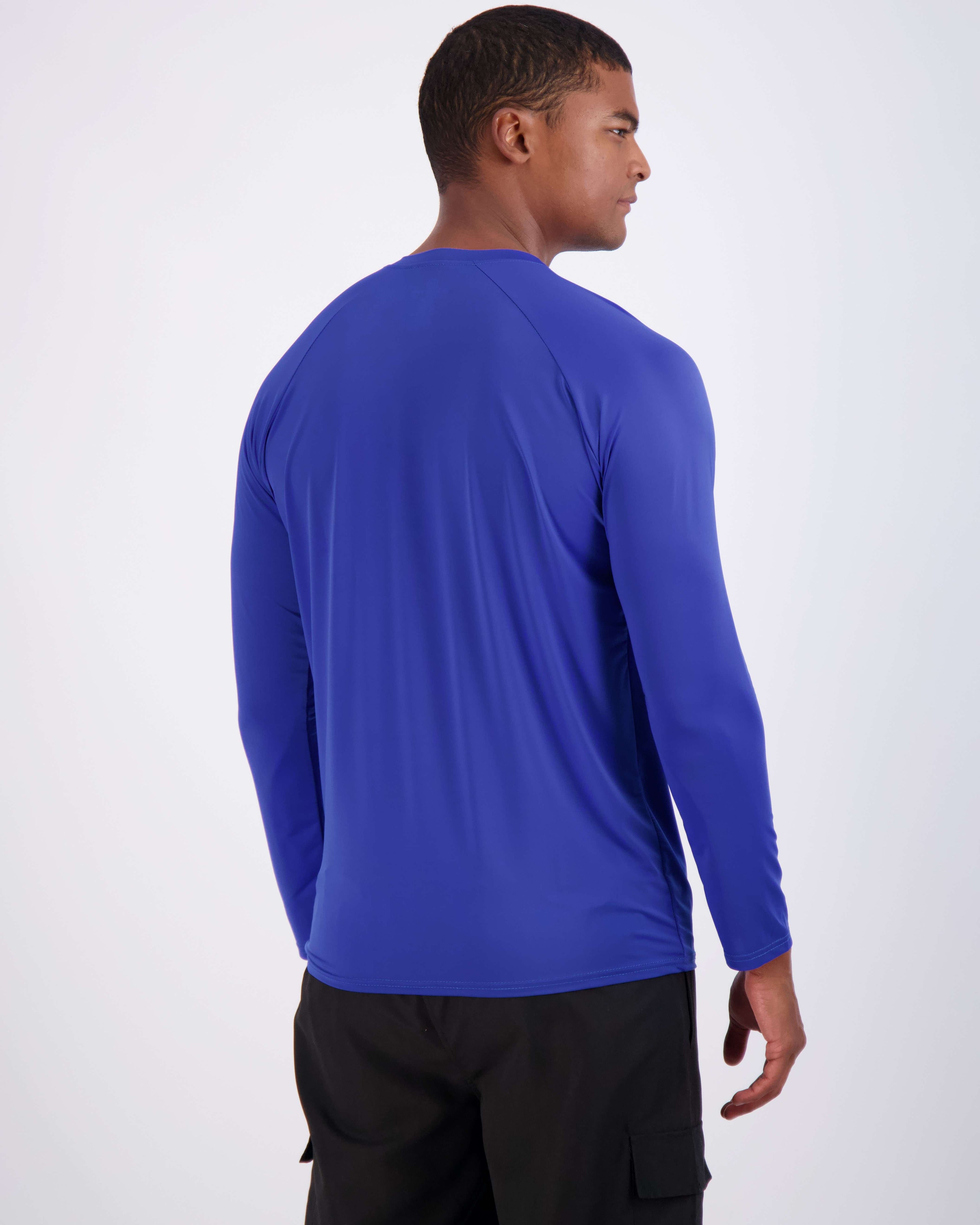 4 Pack: Men's Long Sleeve Rash Guard Shirt (Available In Big & Tall)