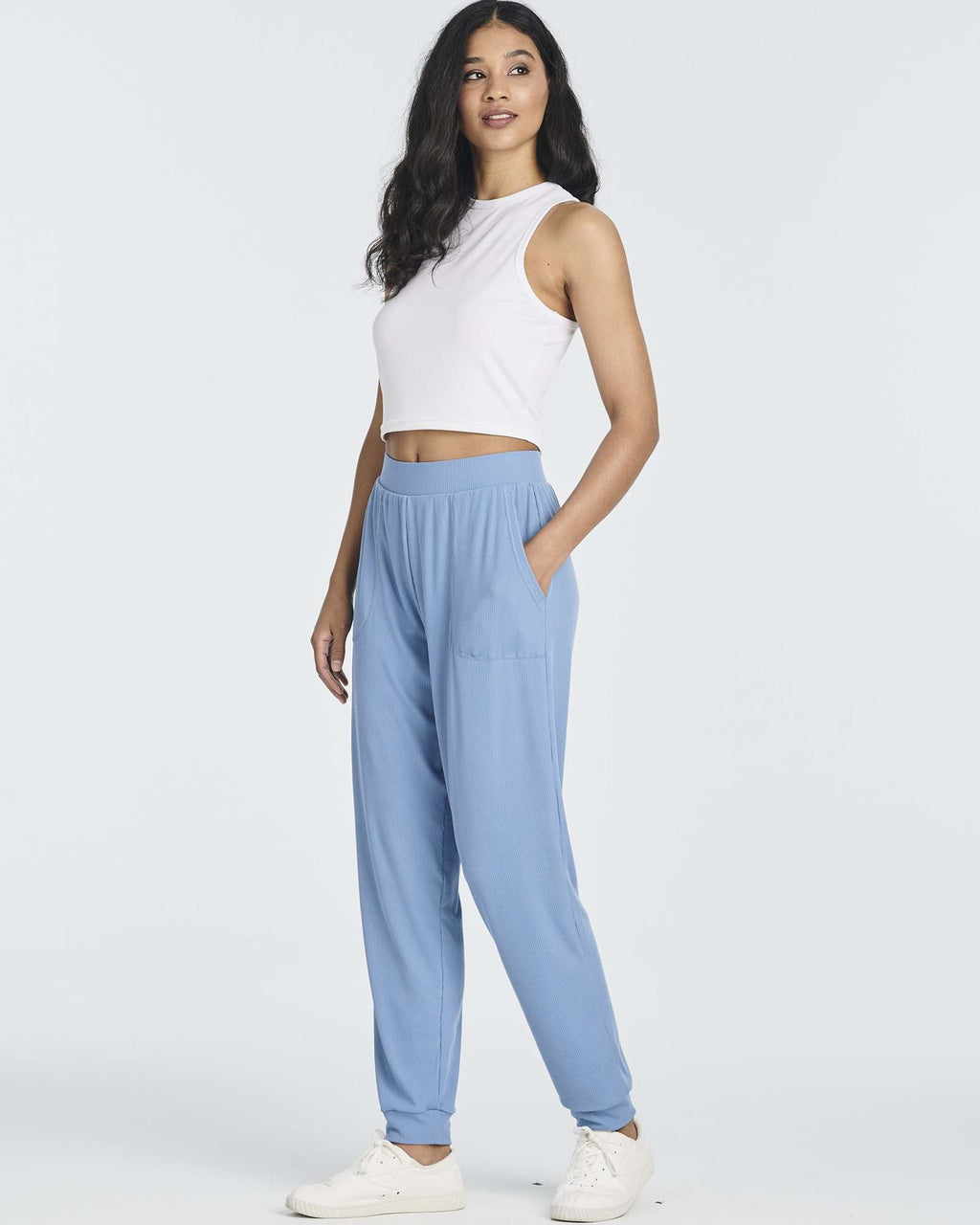 3 Pack: Women's Ribbed Lounge Jogger Sweatpants