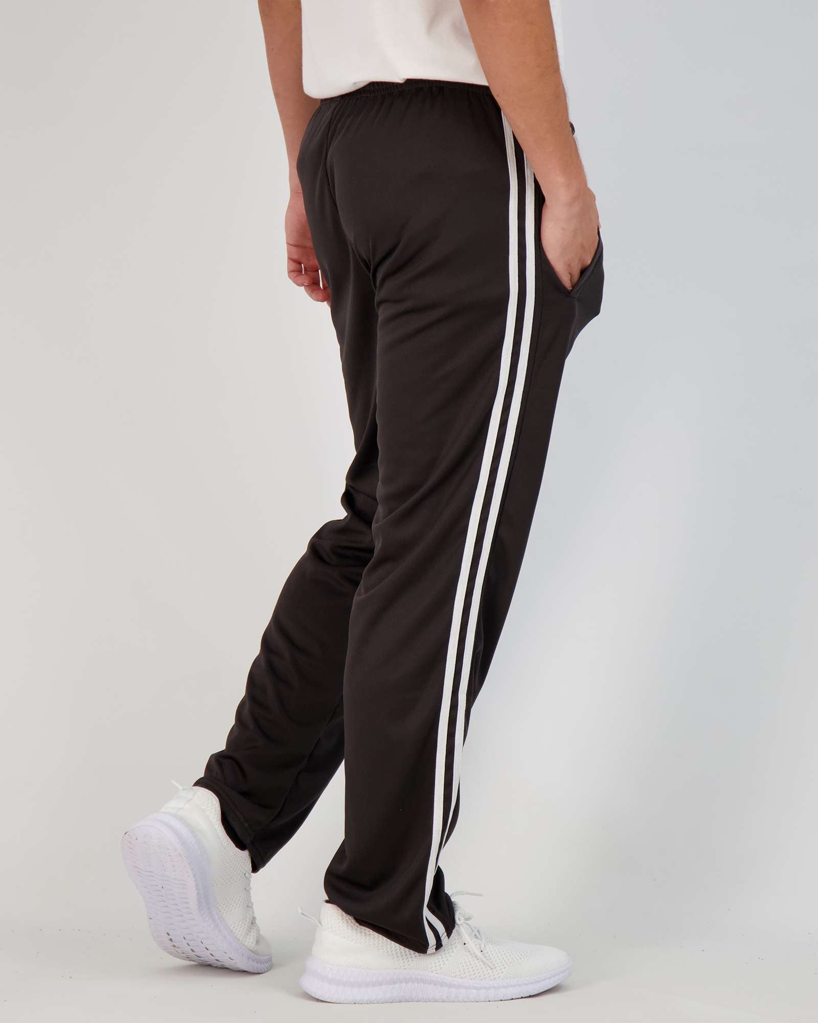 3 Pack: Mens Mesh Active Open Bottom Sweatpants