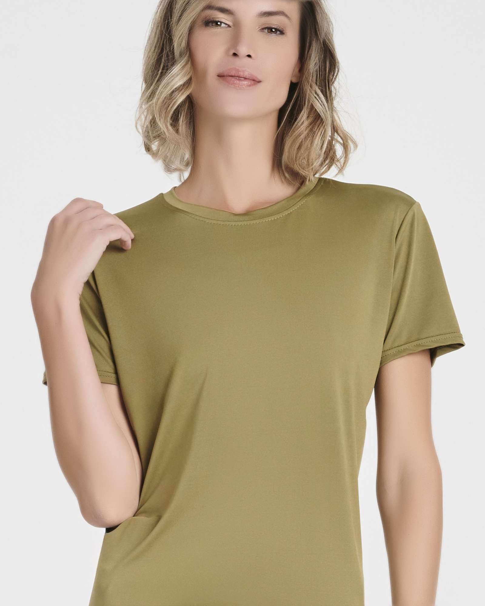 5 Pack: Women's Short Sleeve Open Back Tie Back Dry-Fit T-Shirt