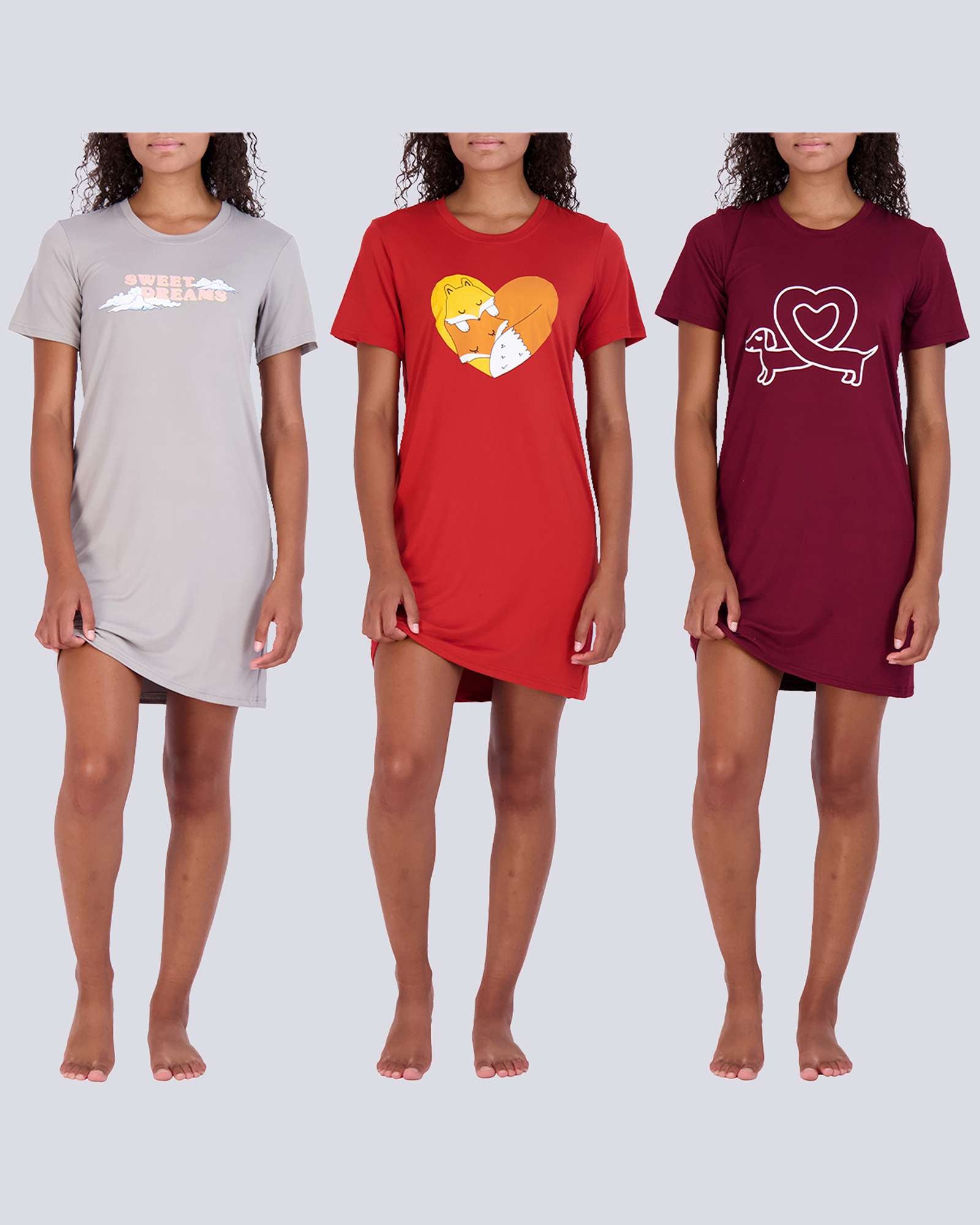 3 Pack: Womens Ultra-Soft Pajama Lounge Shorts