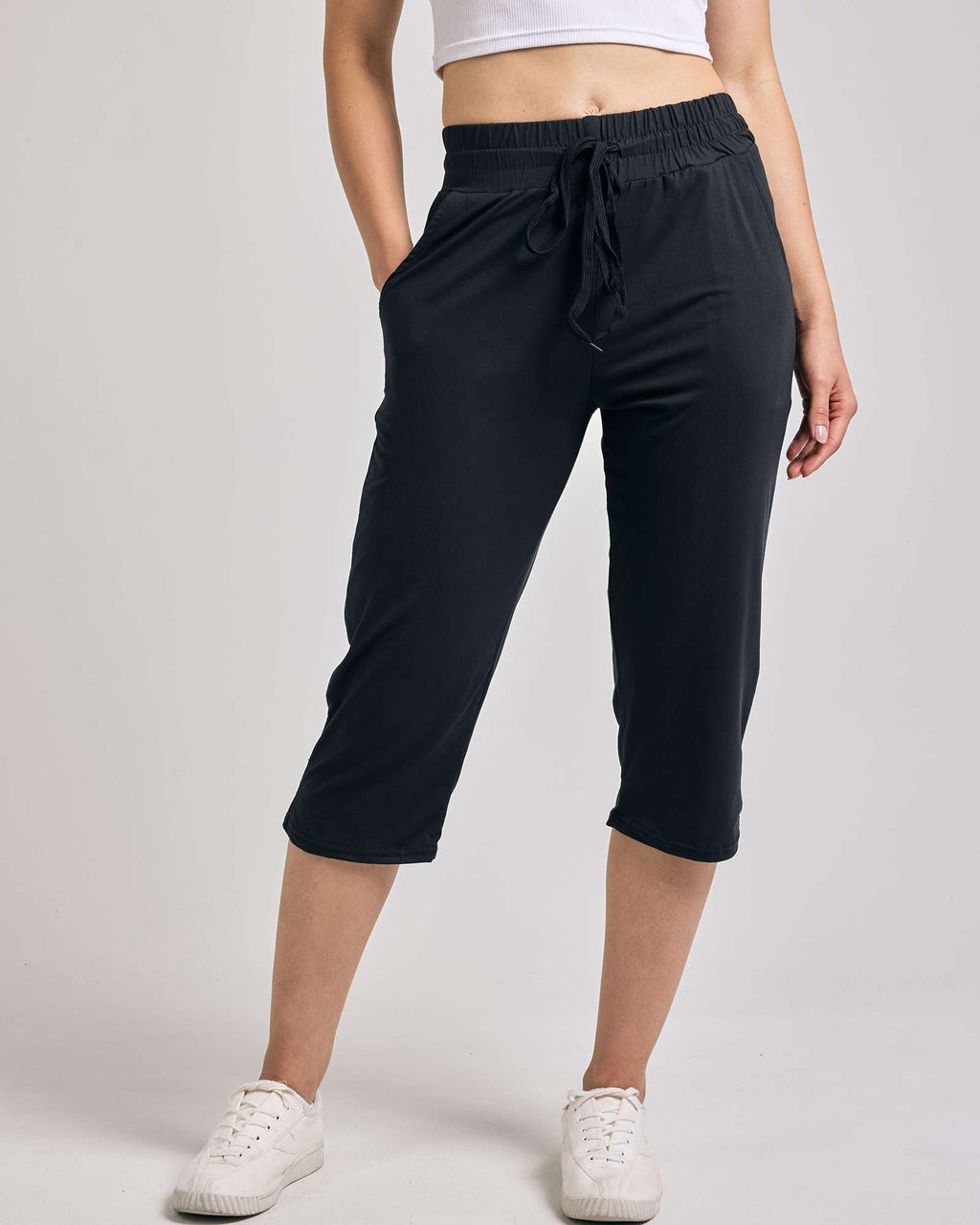 3 Pack: Women's Capri Open Bottom Sweatpants