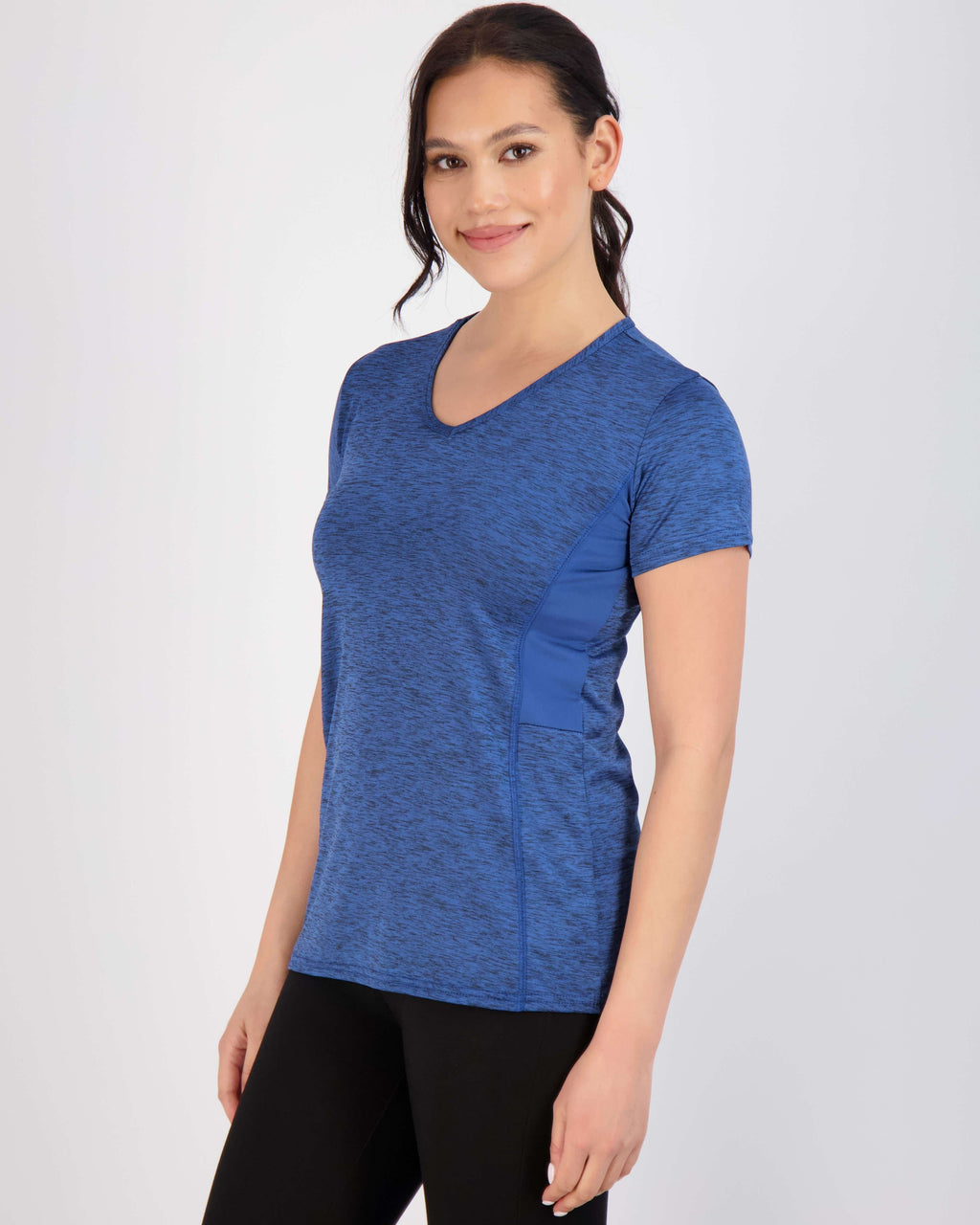 5 Pack: Womens Short Sleeve Dry-Fit V-Neck T-Shirt
