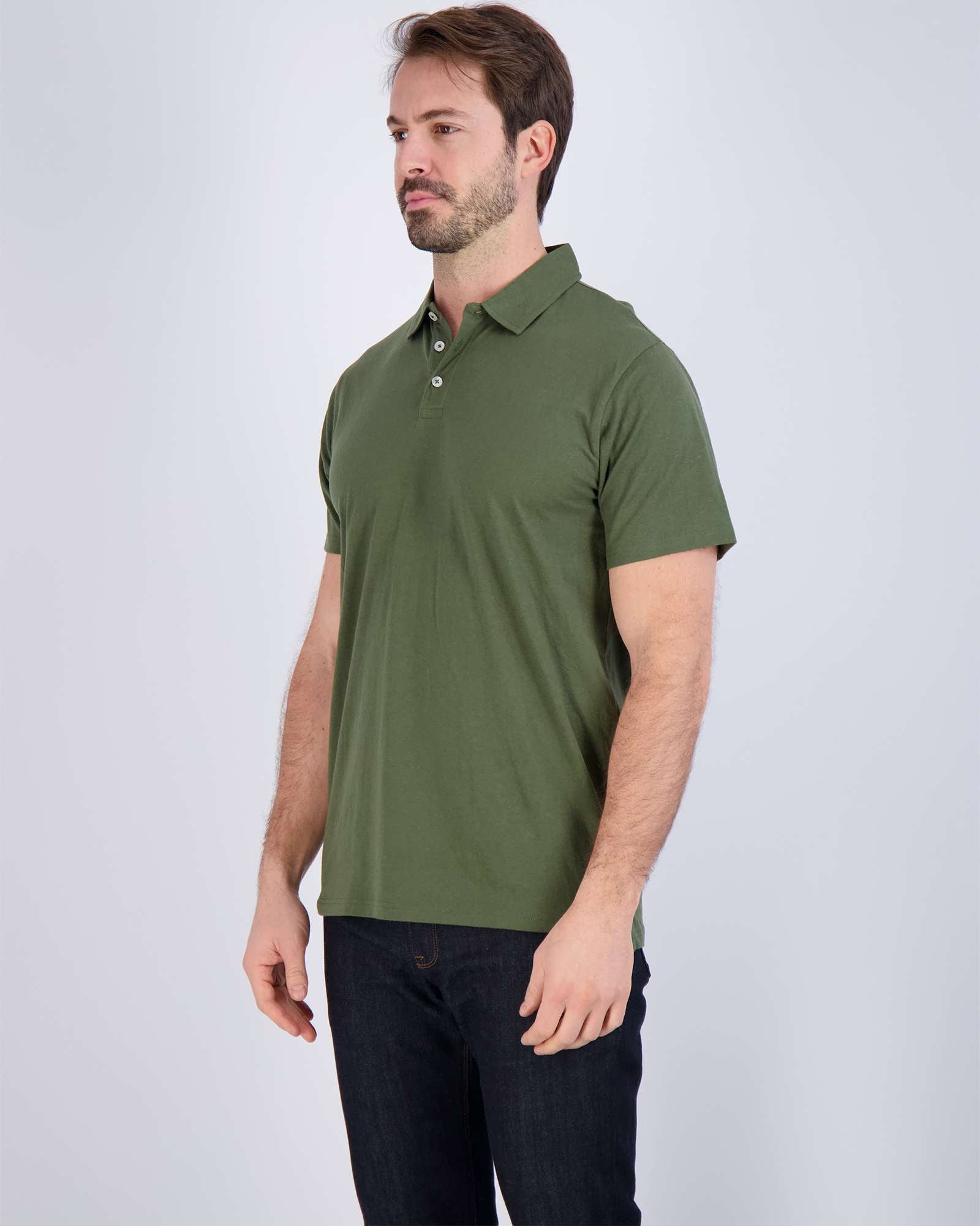 3 Pack: Men's Jersey Cotton Short Sleeve Polo Shirt