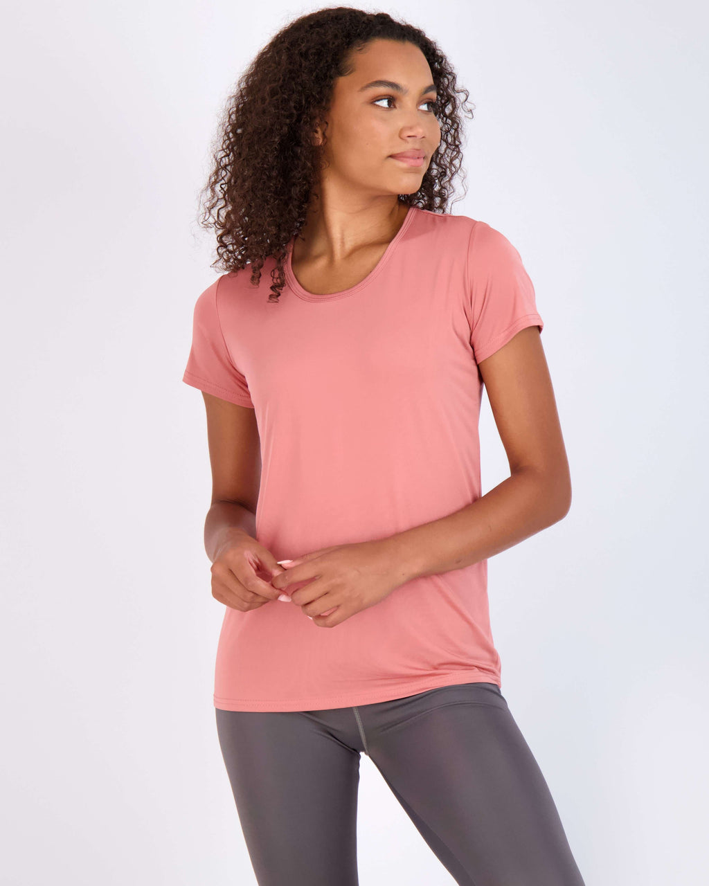 5 Pack: Womens Dry Fit Short-Sleeve Crew Neck Active T-Shirt