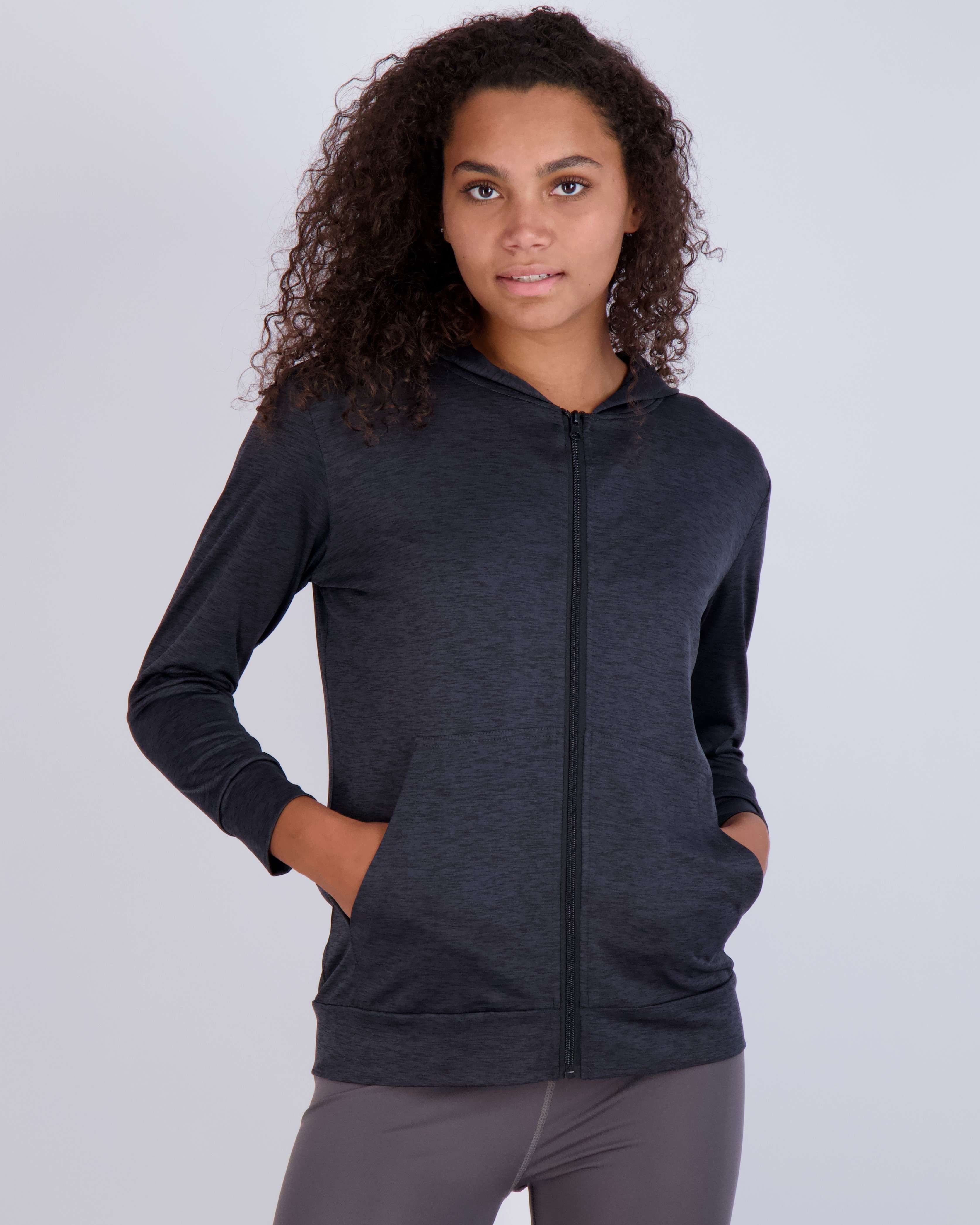 3 Pack: Womens Dry-Fit Active Full Zip-Up Hoodie Jacket