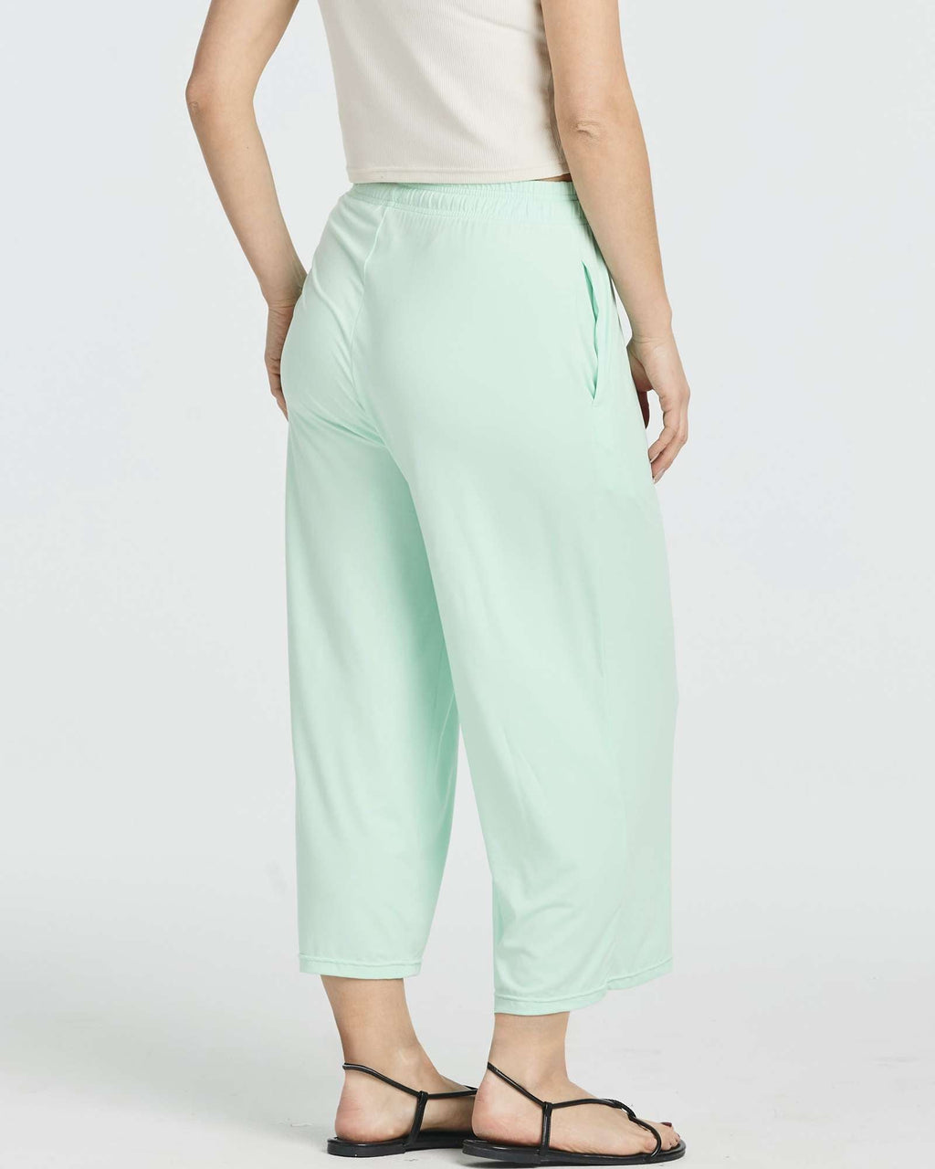 3 Pack: Women's Ultra-Soft Wide Leg Capri Pants