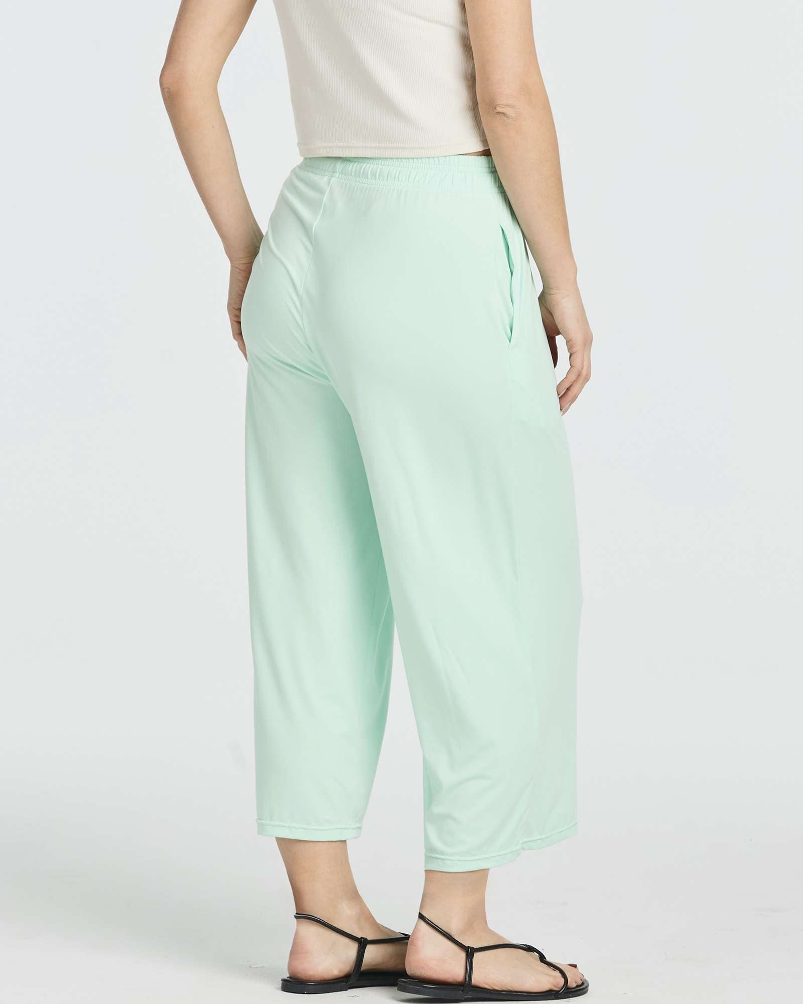 3 Pack: Women's Ultra-Soft Wide Leg Capri Pants
