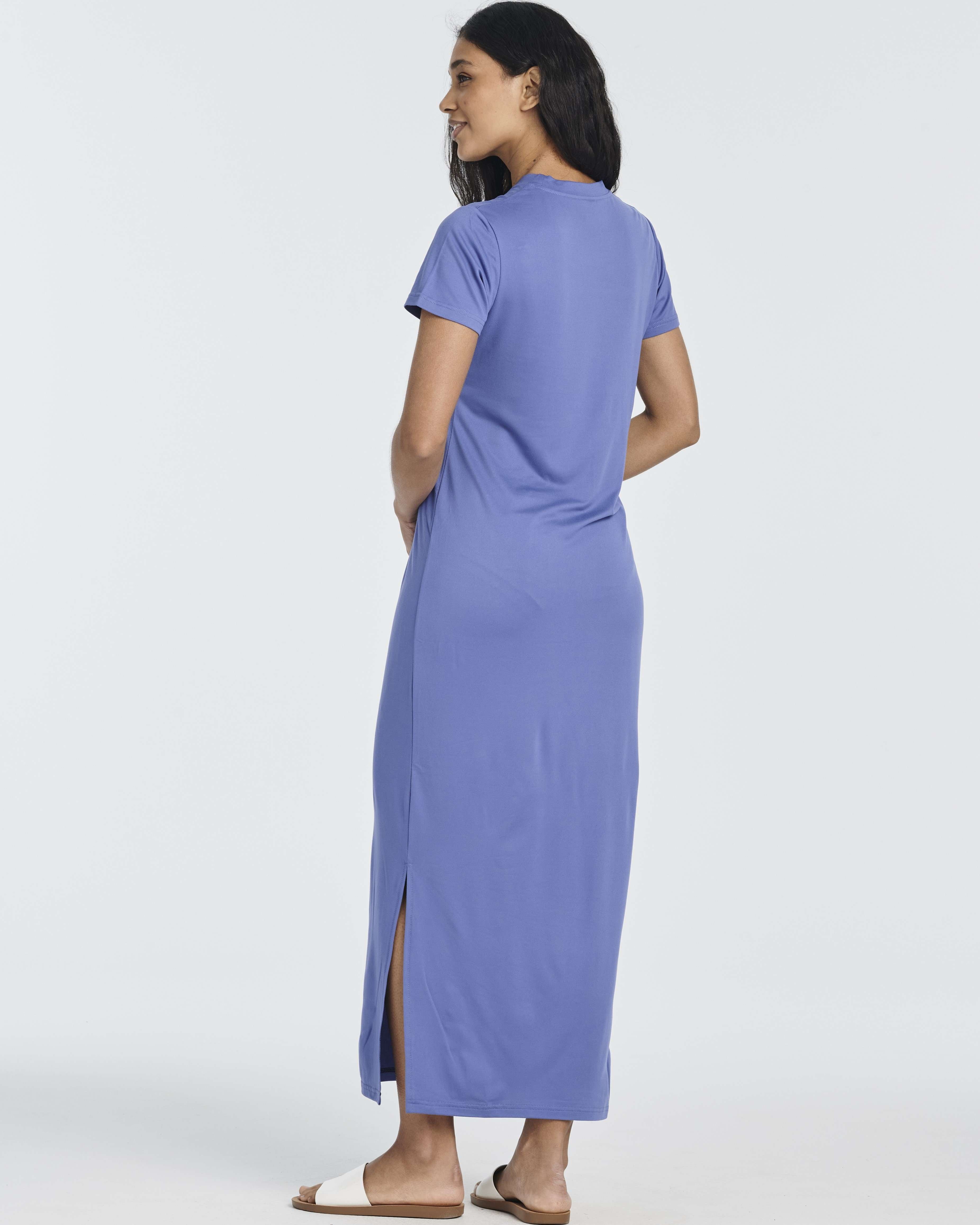 3 Pack: Women’s Casual Short Sleeve Maxi T-Shirt Dress (Available In Plus Size)