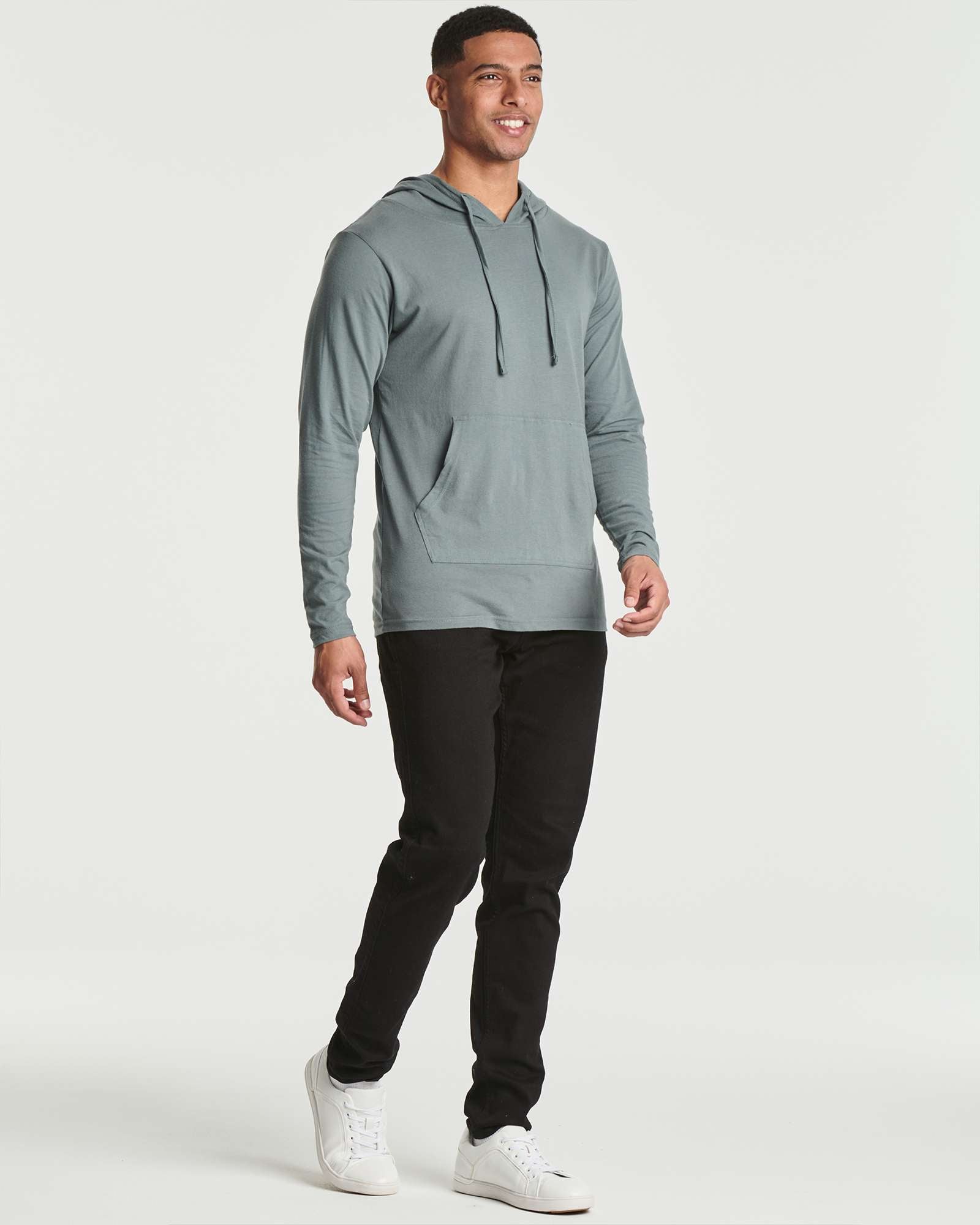 3 Pack: Mens Cotton Lightweight Pullover Hoodie