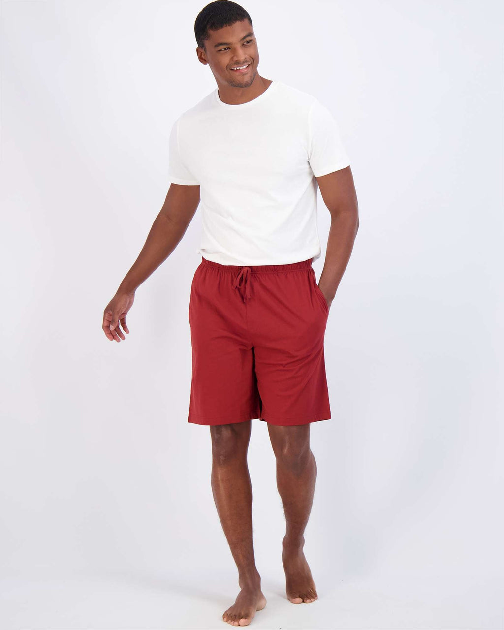3 Pack:Mens Cotton Sleep Pajama Lounge Shorts