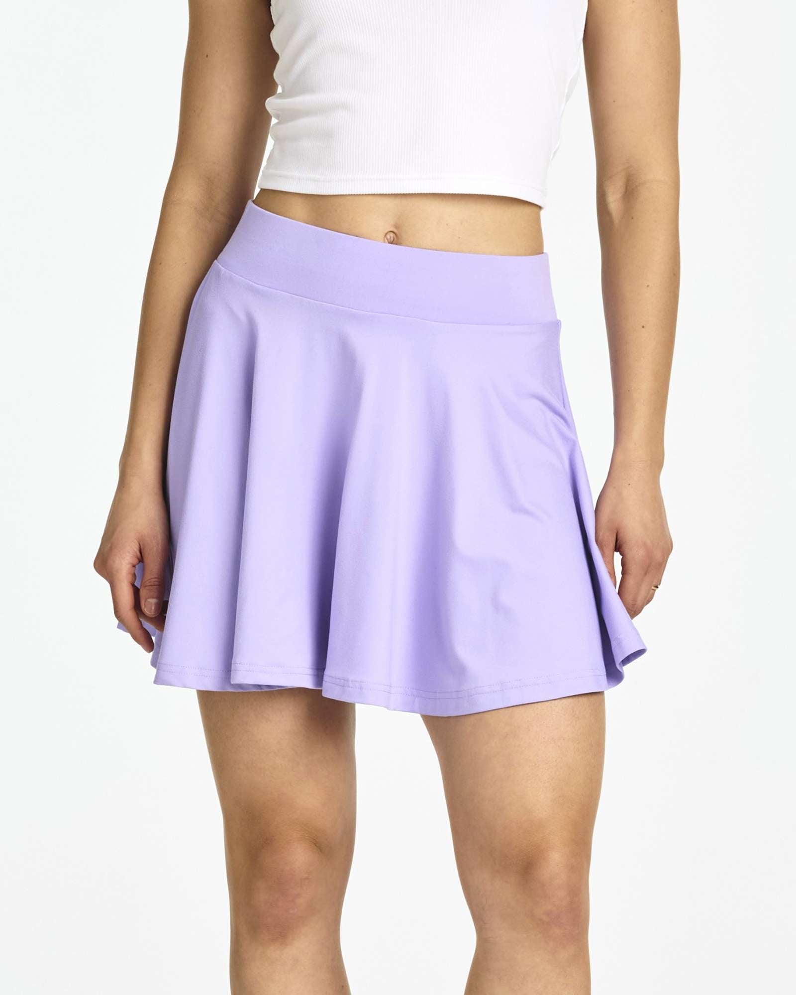 4 Pack: Women's Soft Casual Pleated Mini Skirt