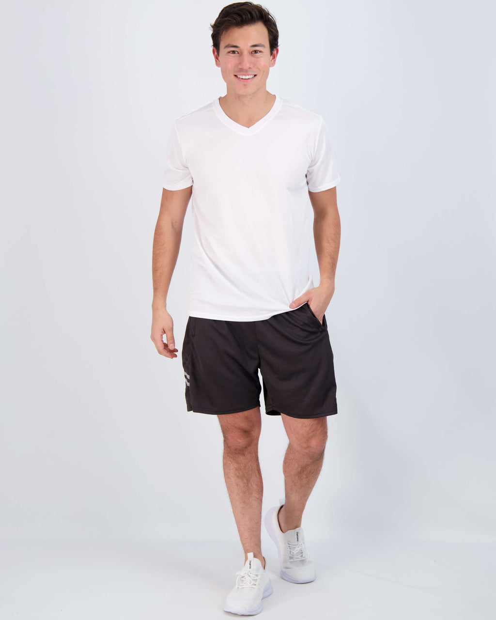 5 Pack: Mens V-Neck Mesh Active Short Sleeve T-Shirt (Available in Big & Tall)