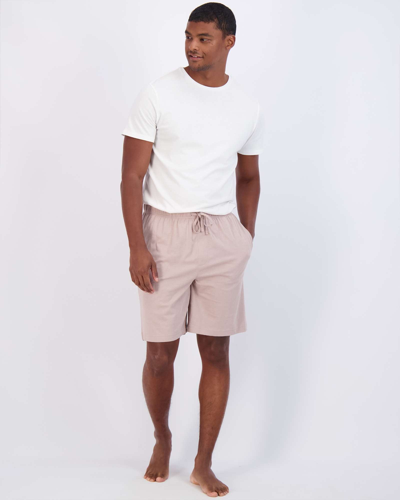 3 Pack:Mens Cotton Sleep Pajama Lounge Shorts